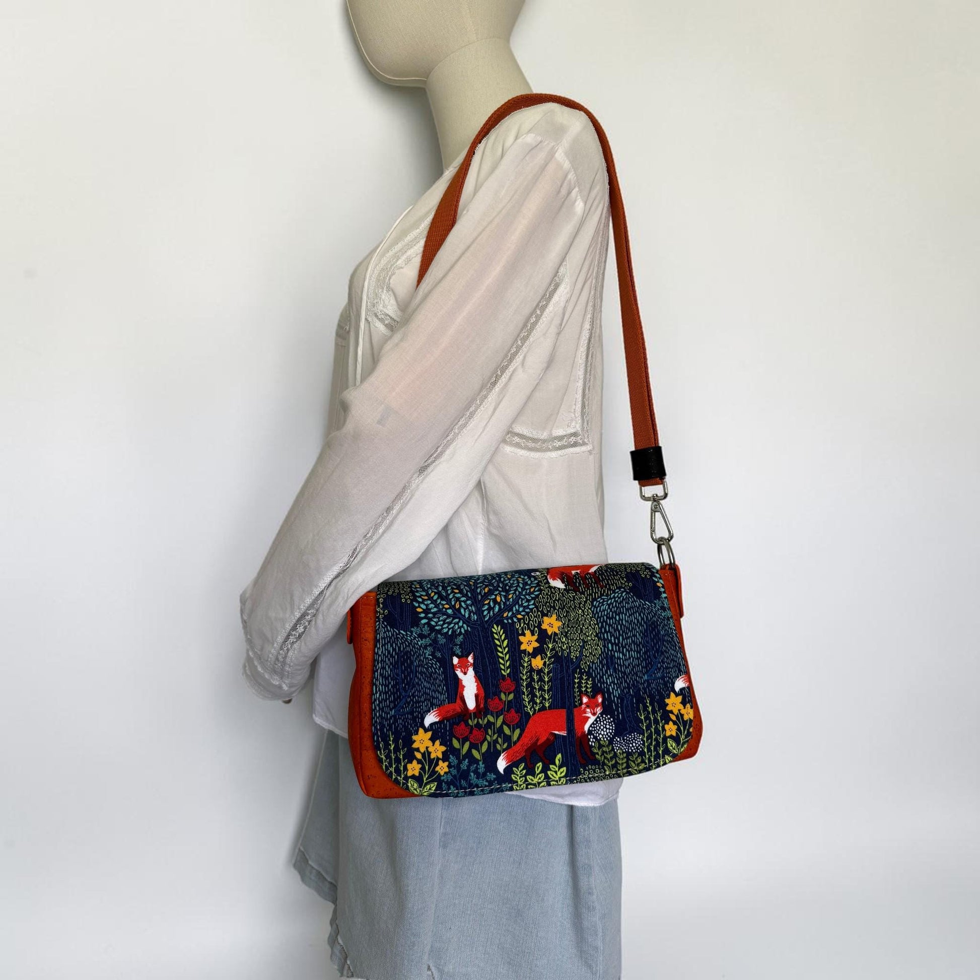 Fox and Cork Saddlebag Crossbody Purse