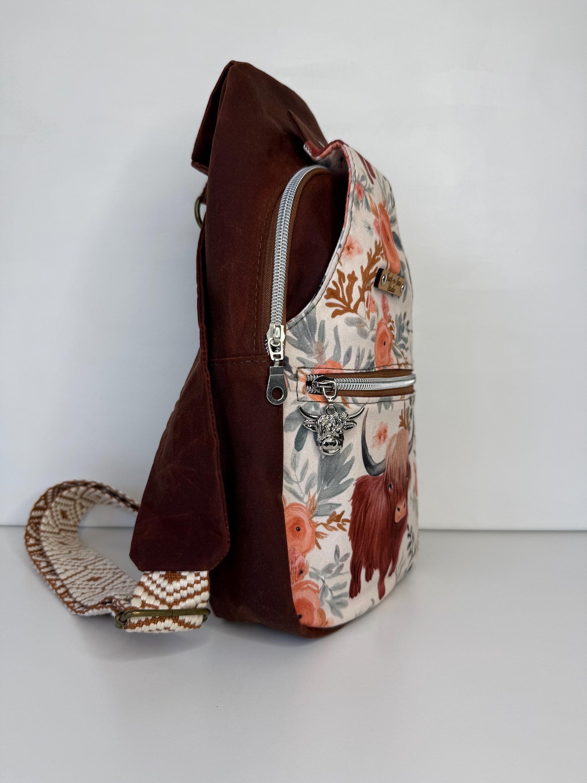 Highlander Cow Retro Sling Bag