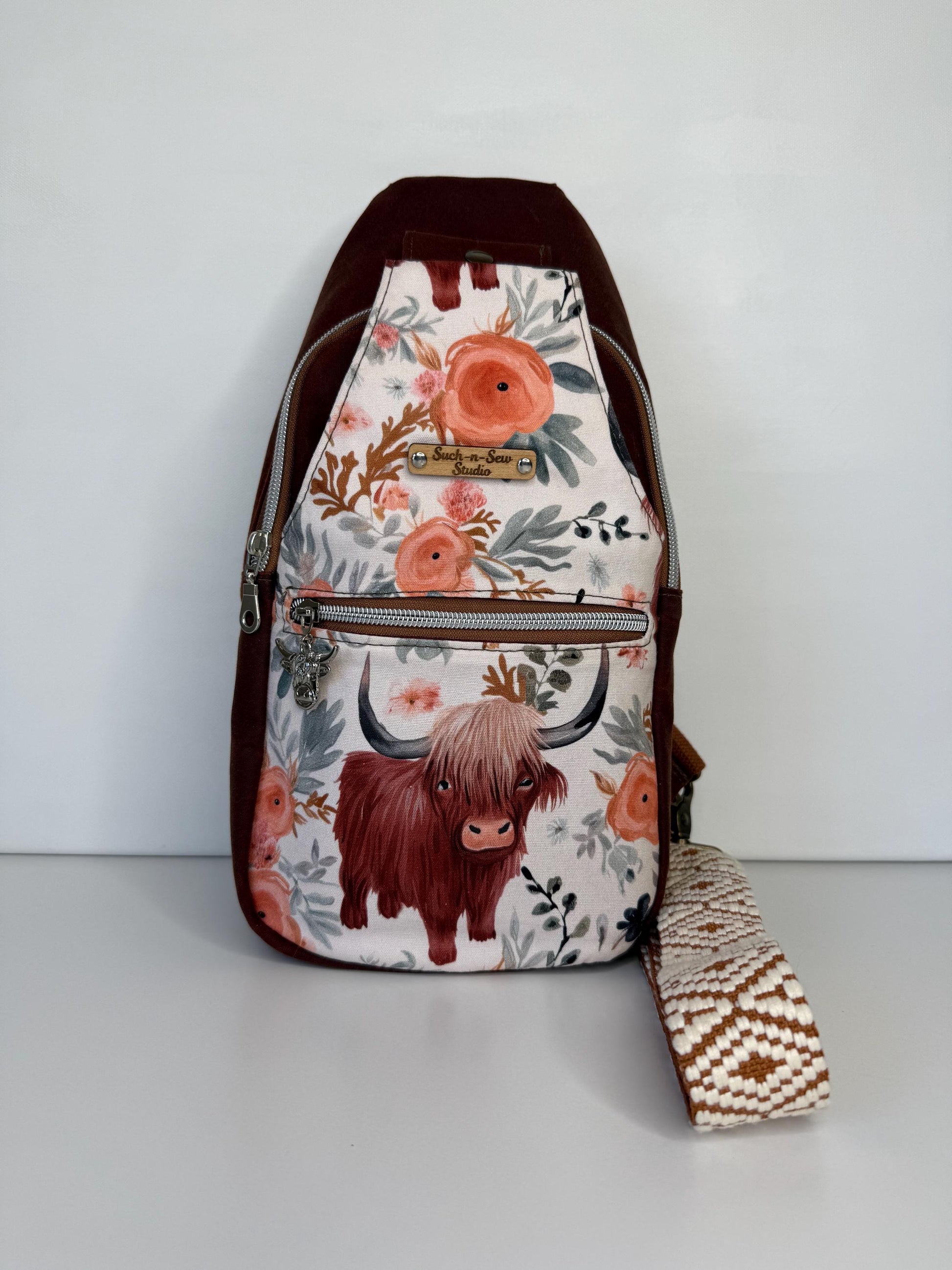 Highlander Cow Retro Sling Bag