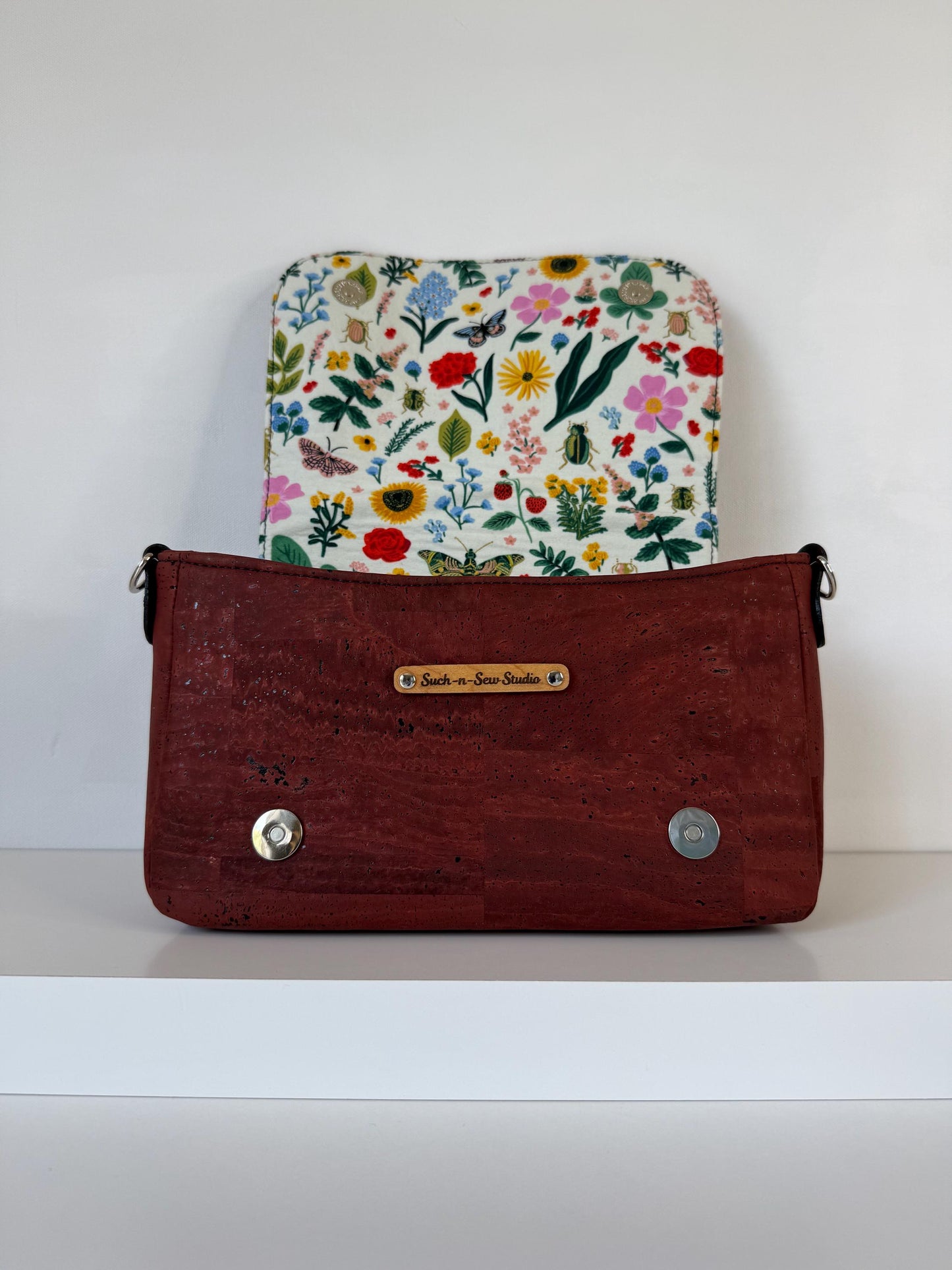 Cork Saddlebag Crossbody Purse