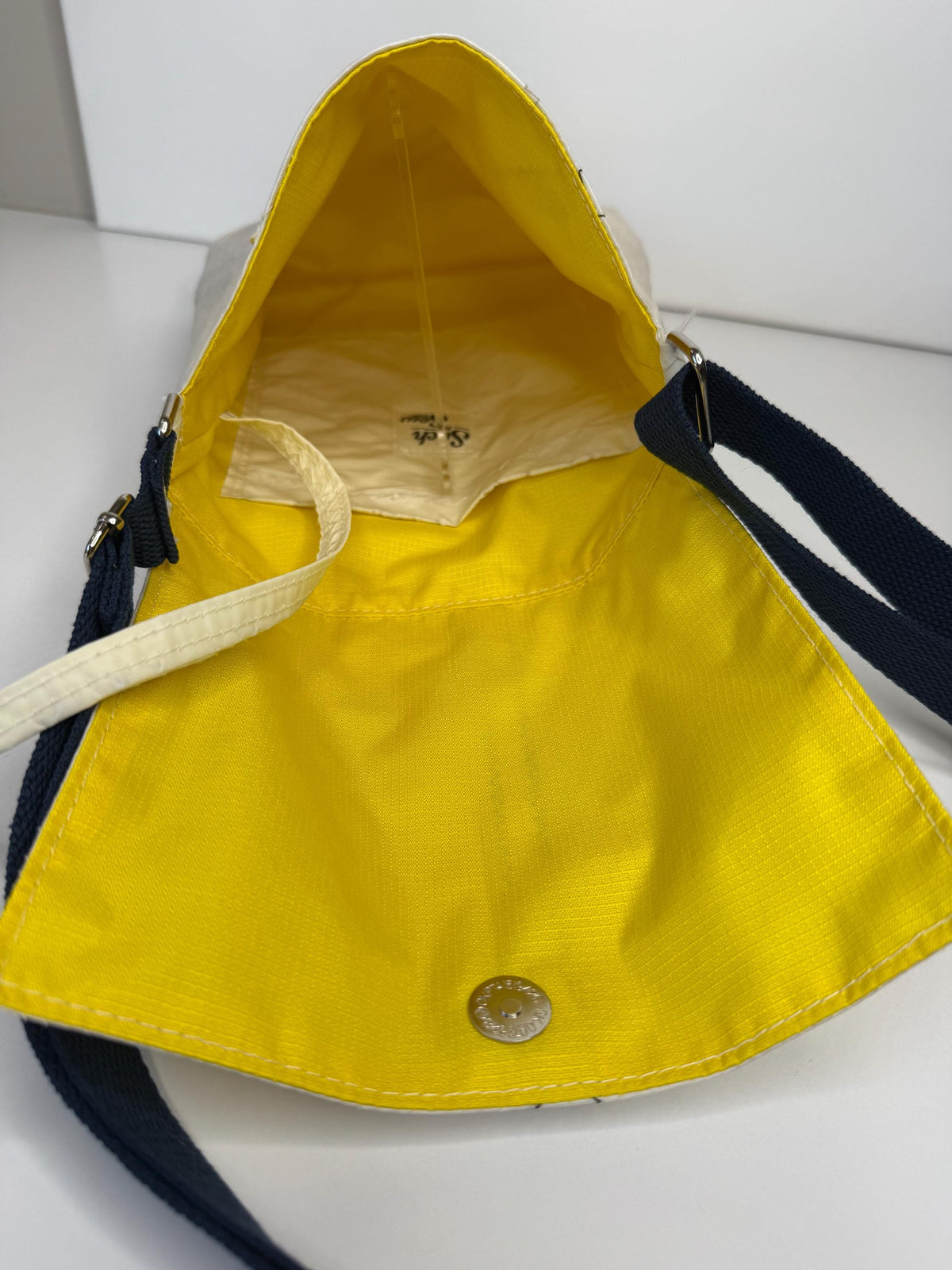 Upcycled Sail Messenger Bag With Anti-Theft Wallet