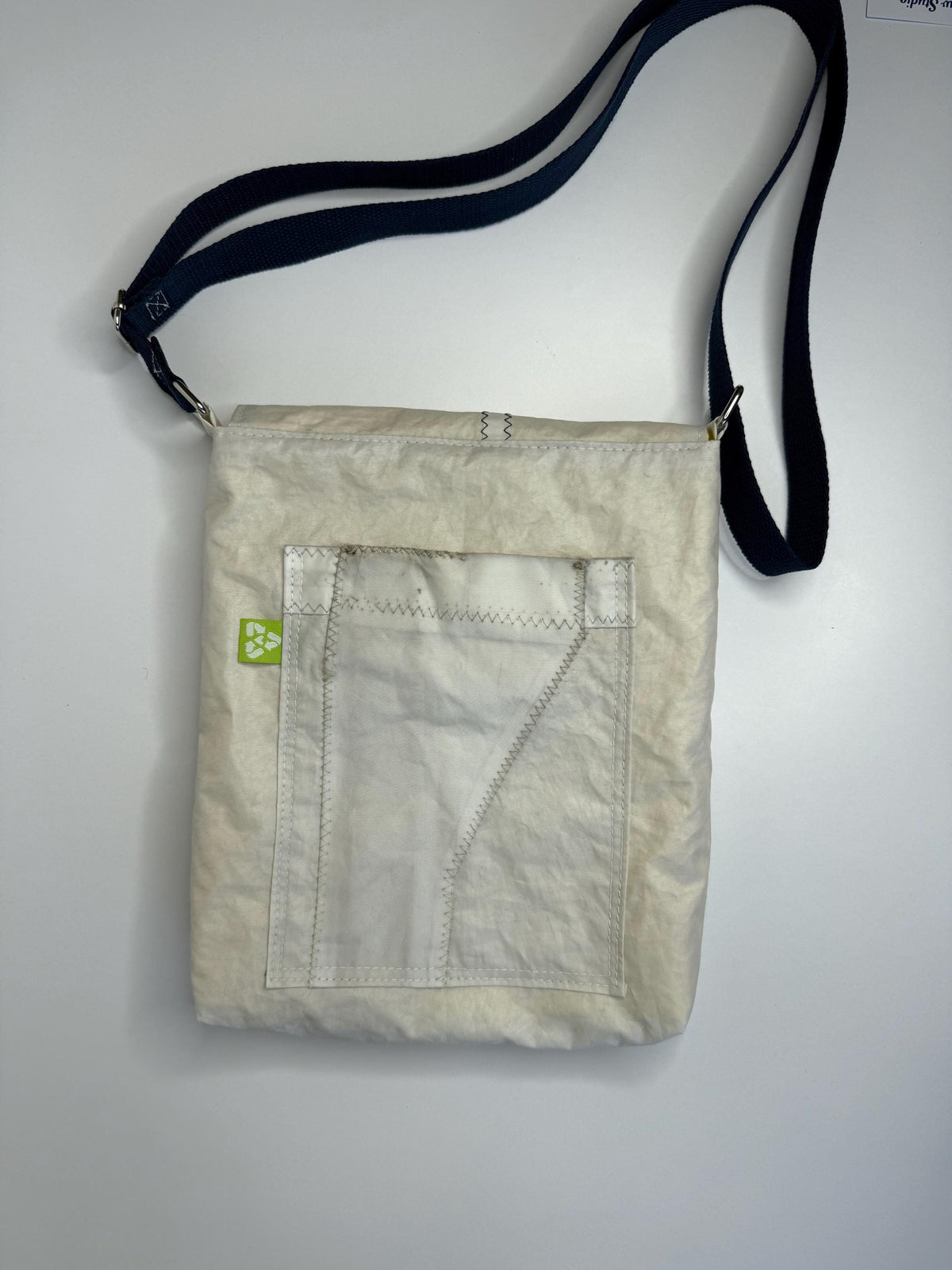 Upcycled Sail Messenger Bag With Anti-Theft Wallet