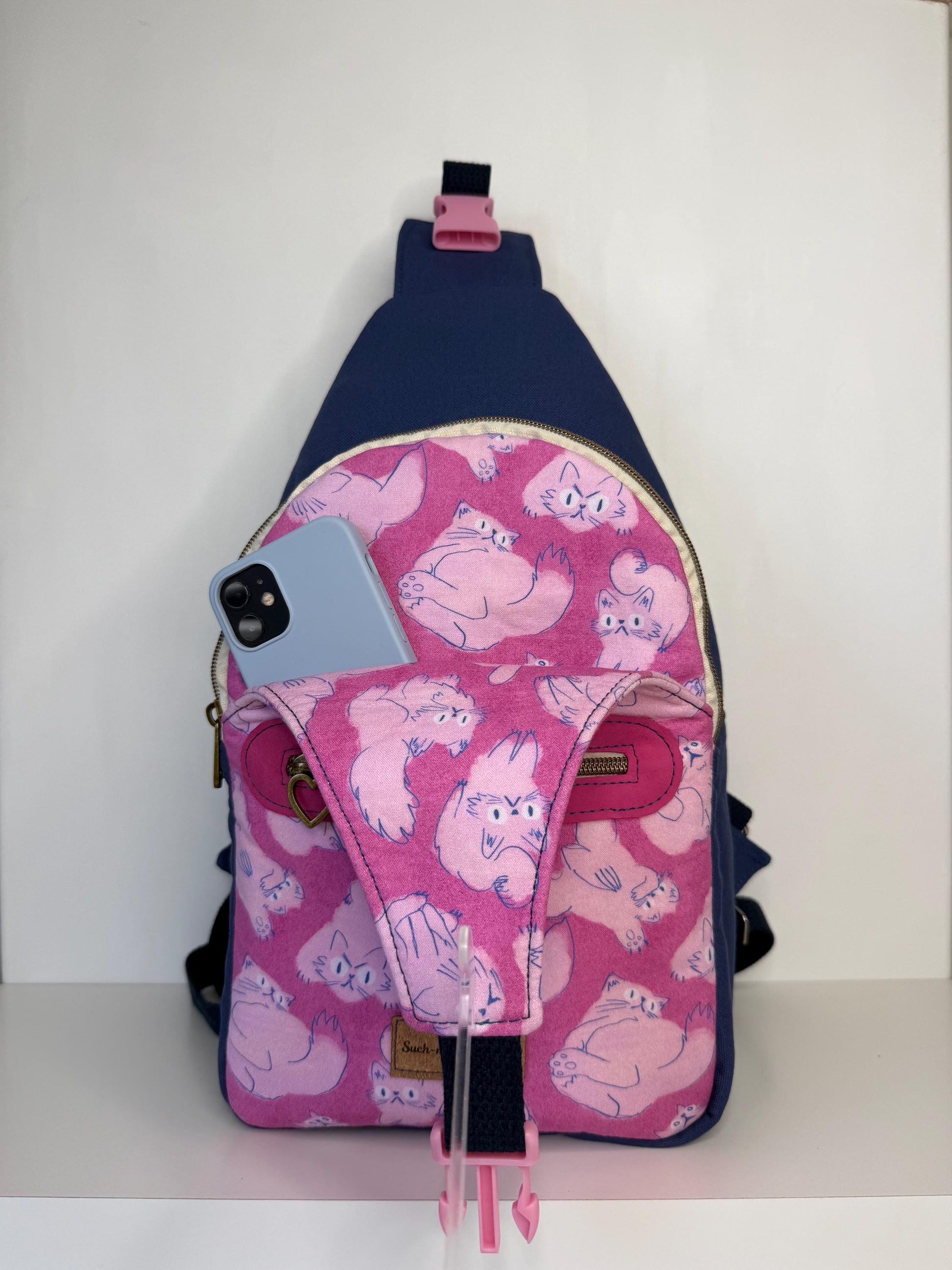 Cotton Candy Kitty Convertible Backpack Crossbody Sling