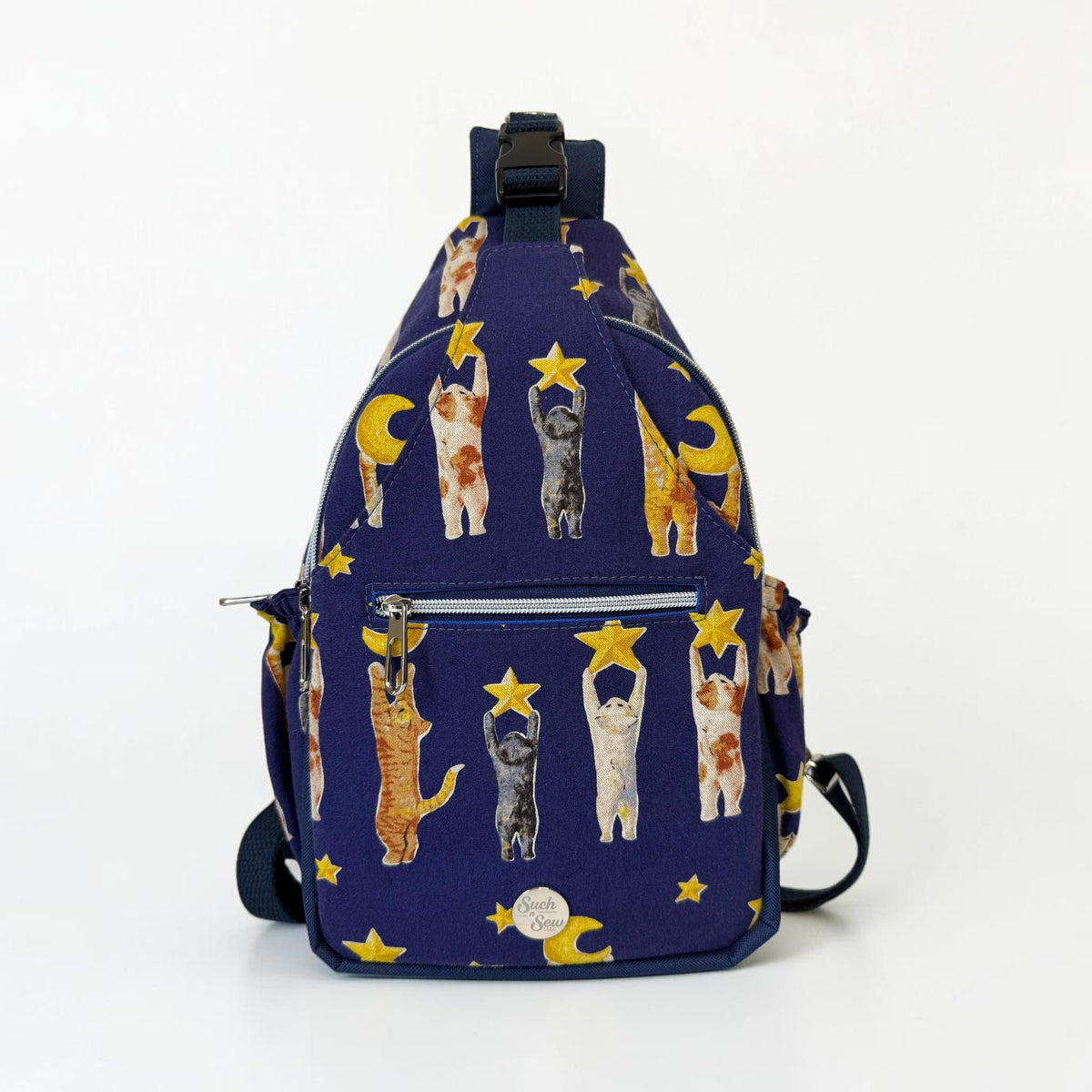 Cats Reaching for Stars Convertible Backpack Crossbody Sling