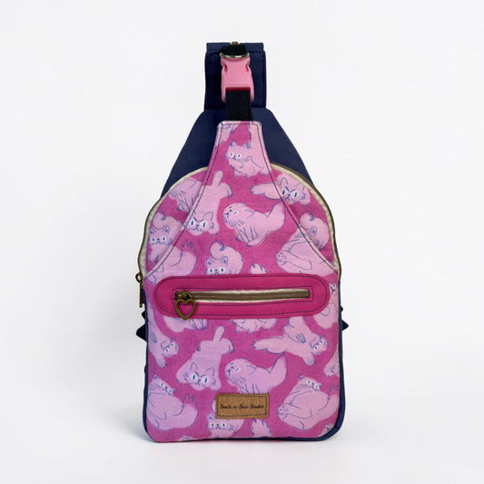Cotton Candy Kitty Convertible Backpack Crossbody Sling