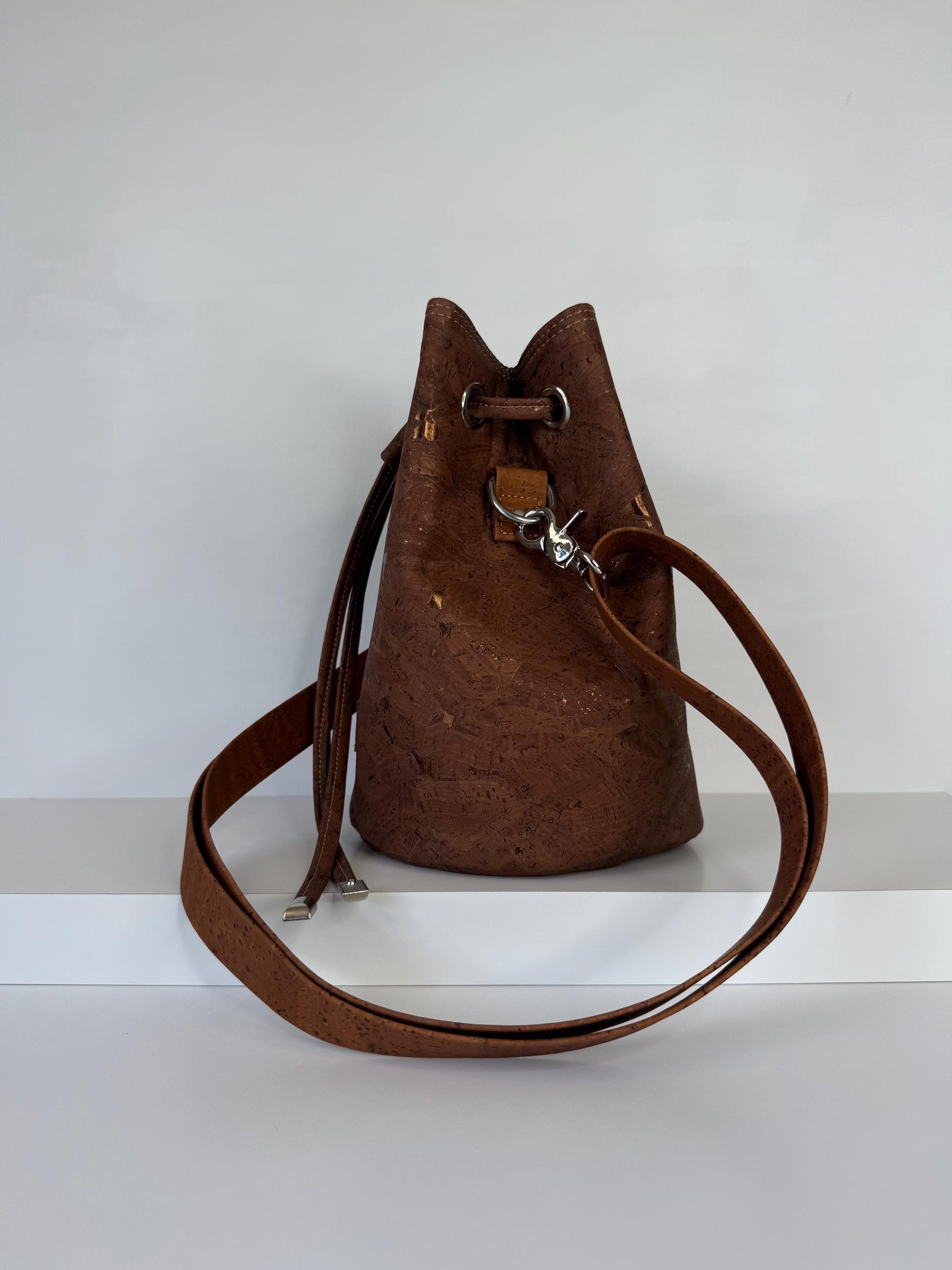 Cork Bucket Crossbody Bag Purse