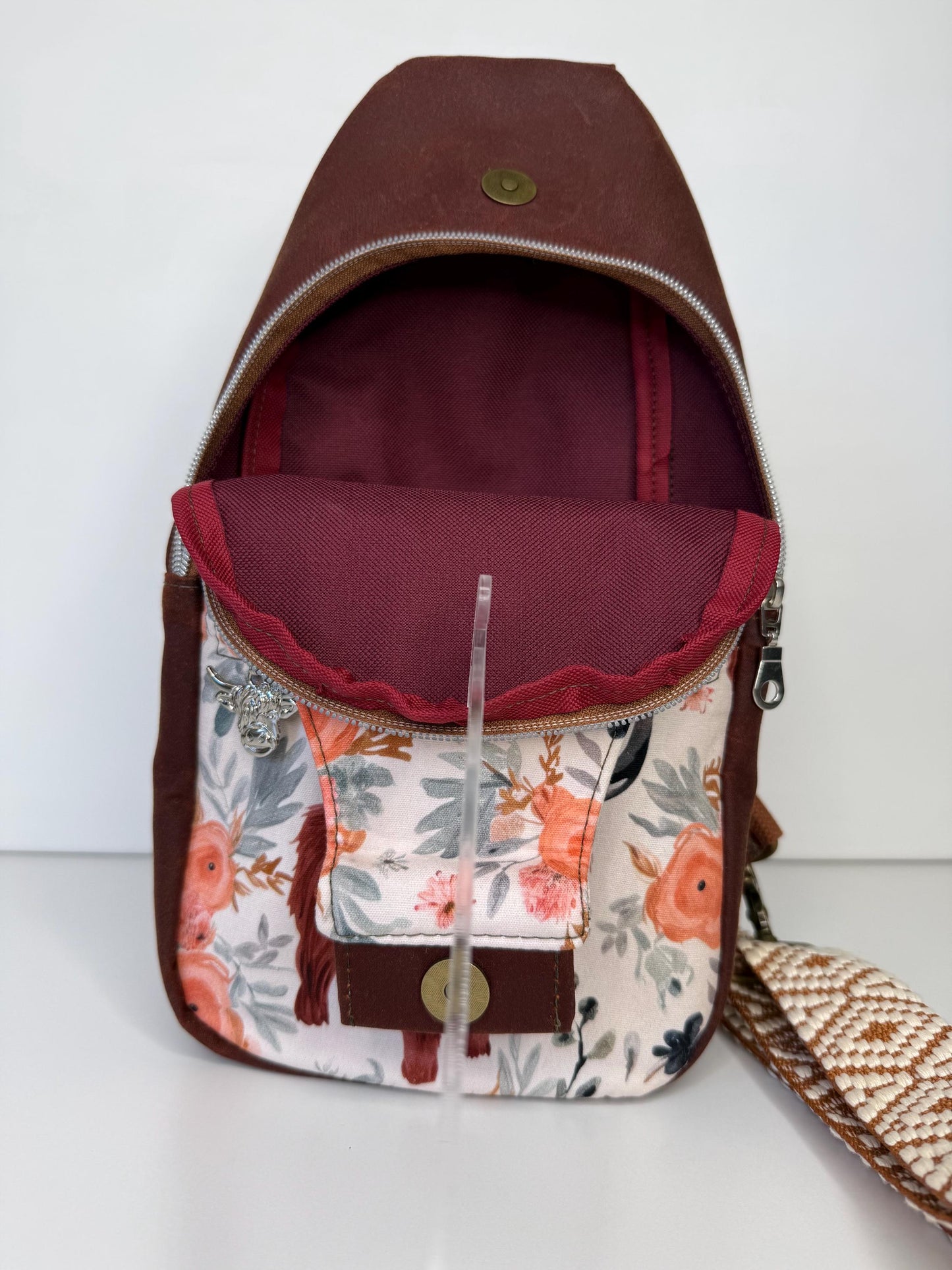 Highlander Cow Retro Sling Bag