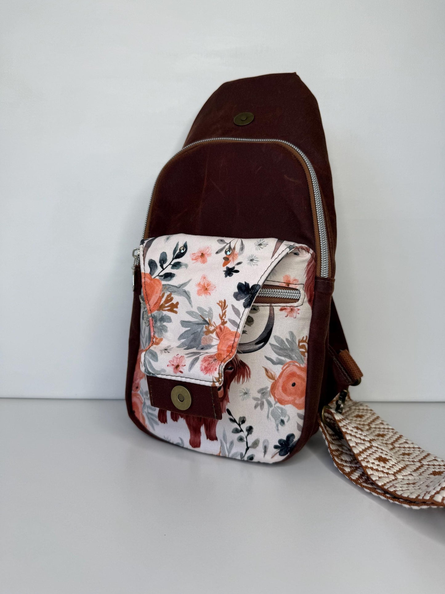 Highlander Cow Retro Sling Bag