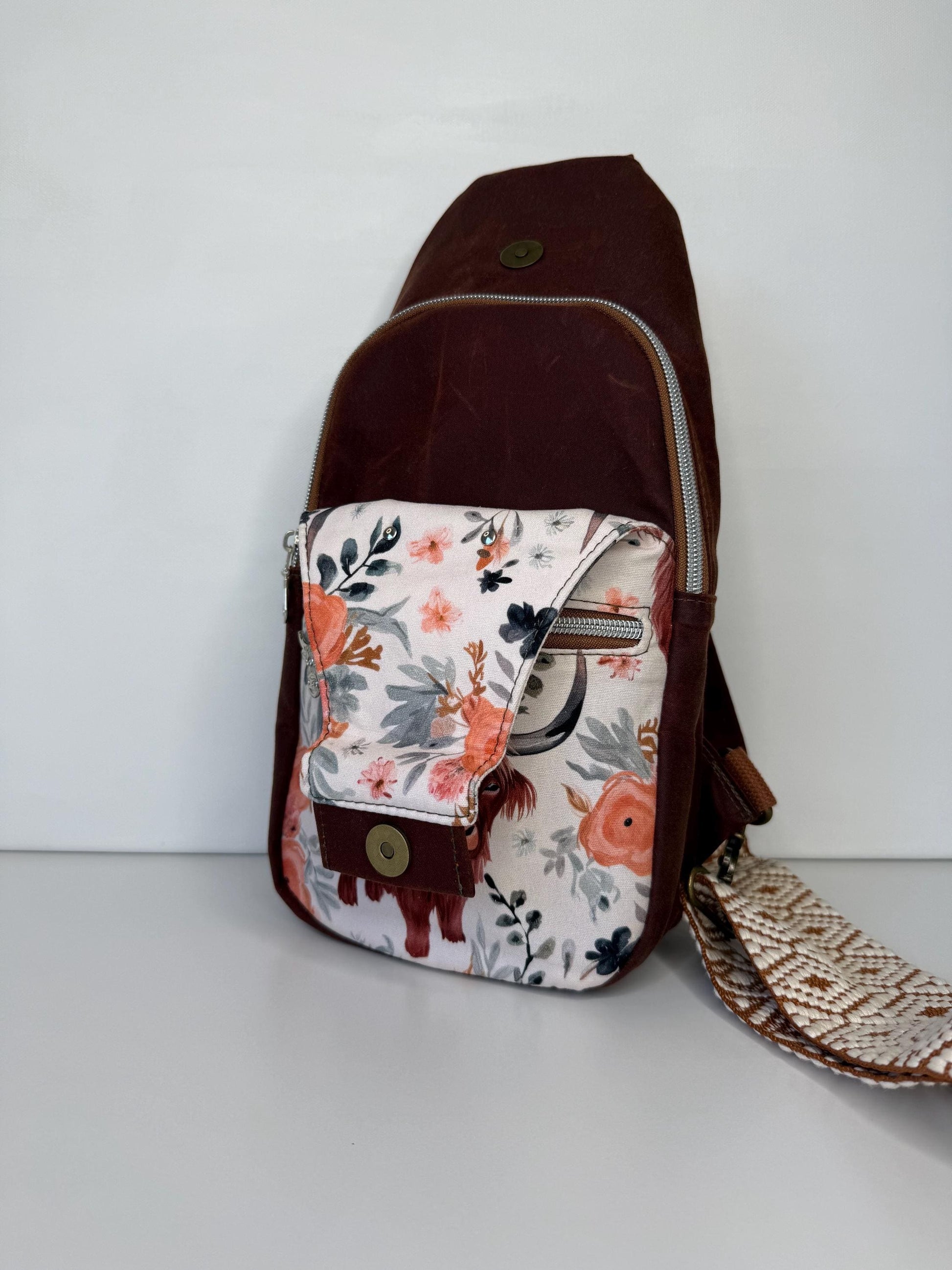 Highlander Cow Retro Sling Bag