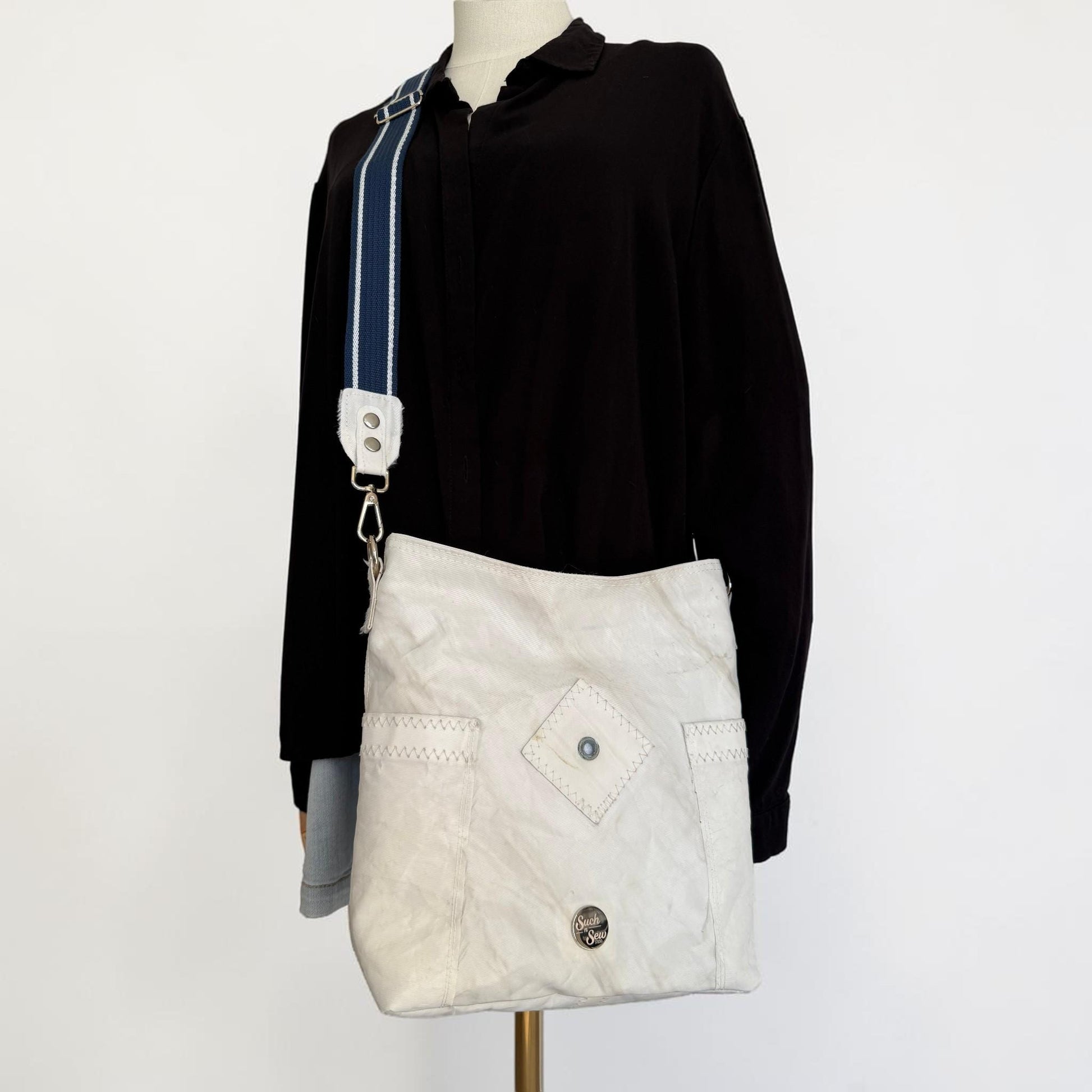 Upcycled Sailcloth Crossbody Bag