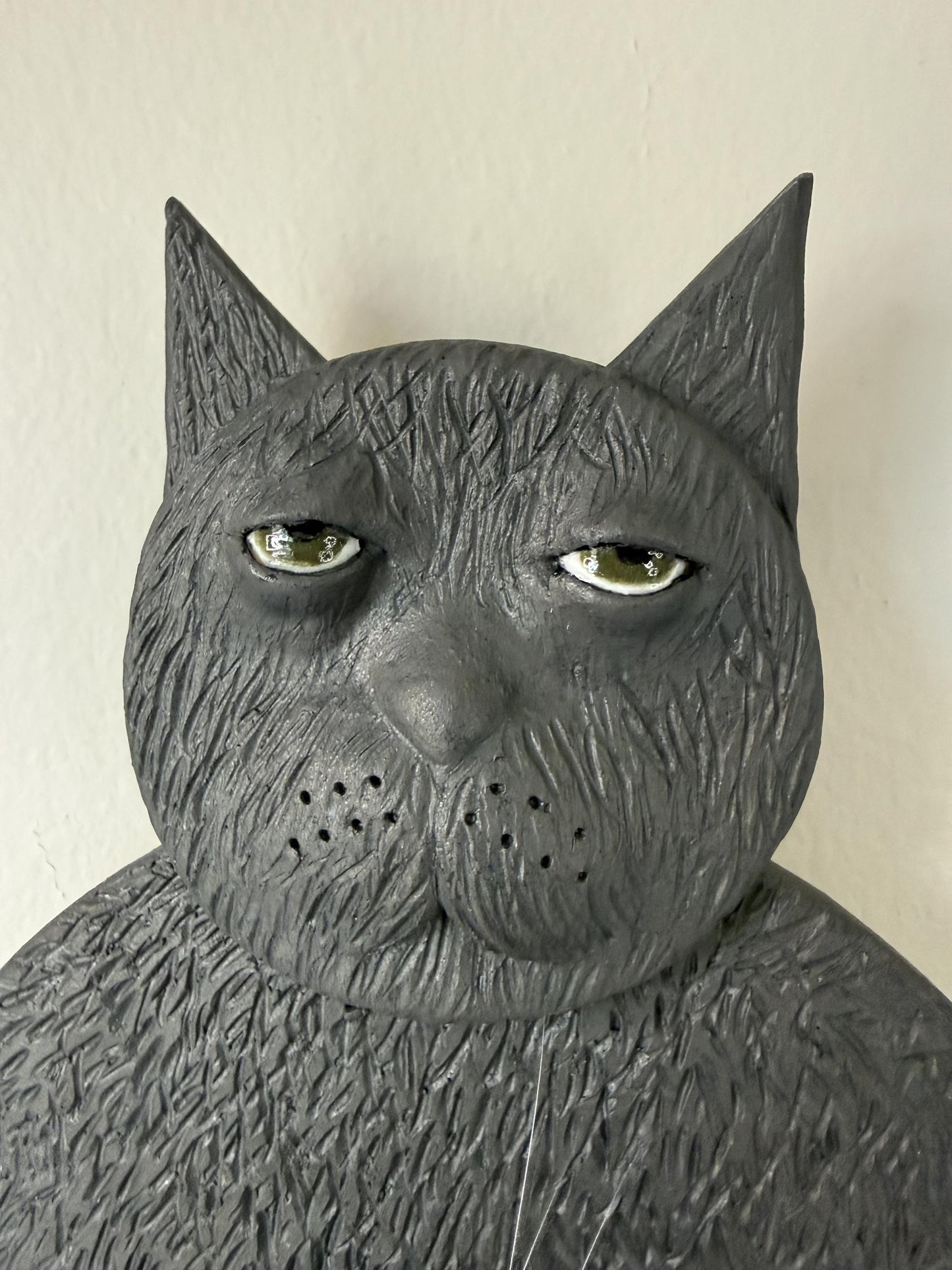 Ceramic Cat Whisker Holder Wall Art Piece