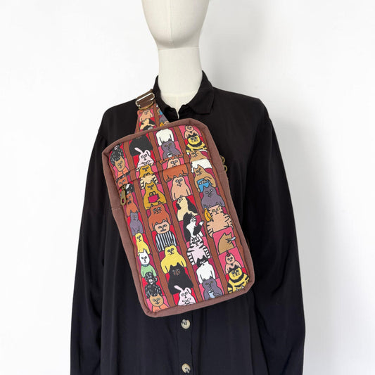 Cats at the Cinema Sandhill Sling Bag