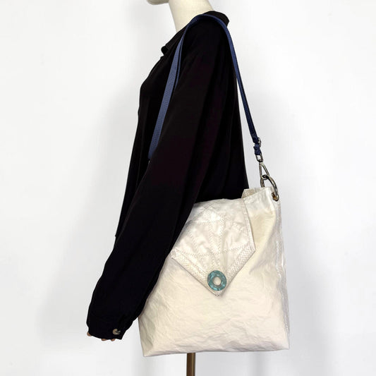 Upcycled Sail Messenger Bag Tote Purse