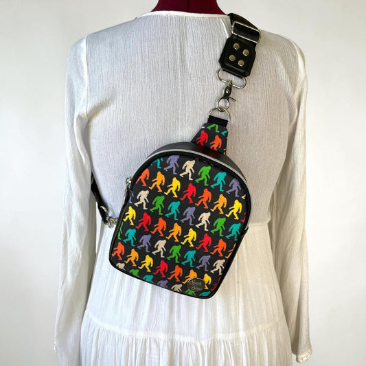 Squatch the Rainbow Compact Sling Bag