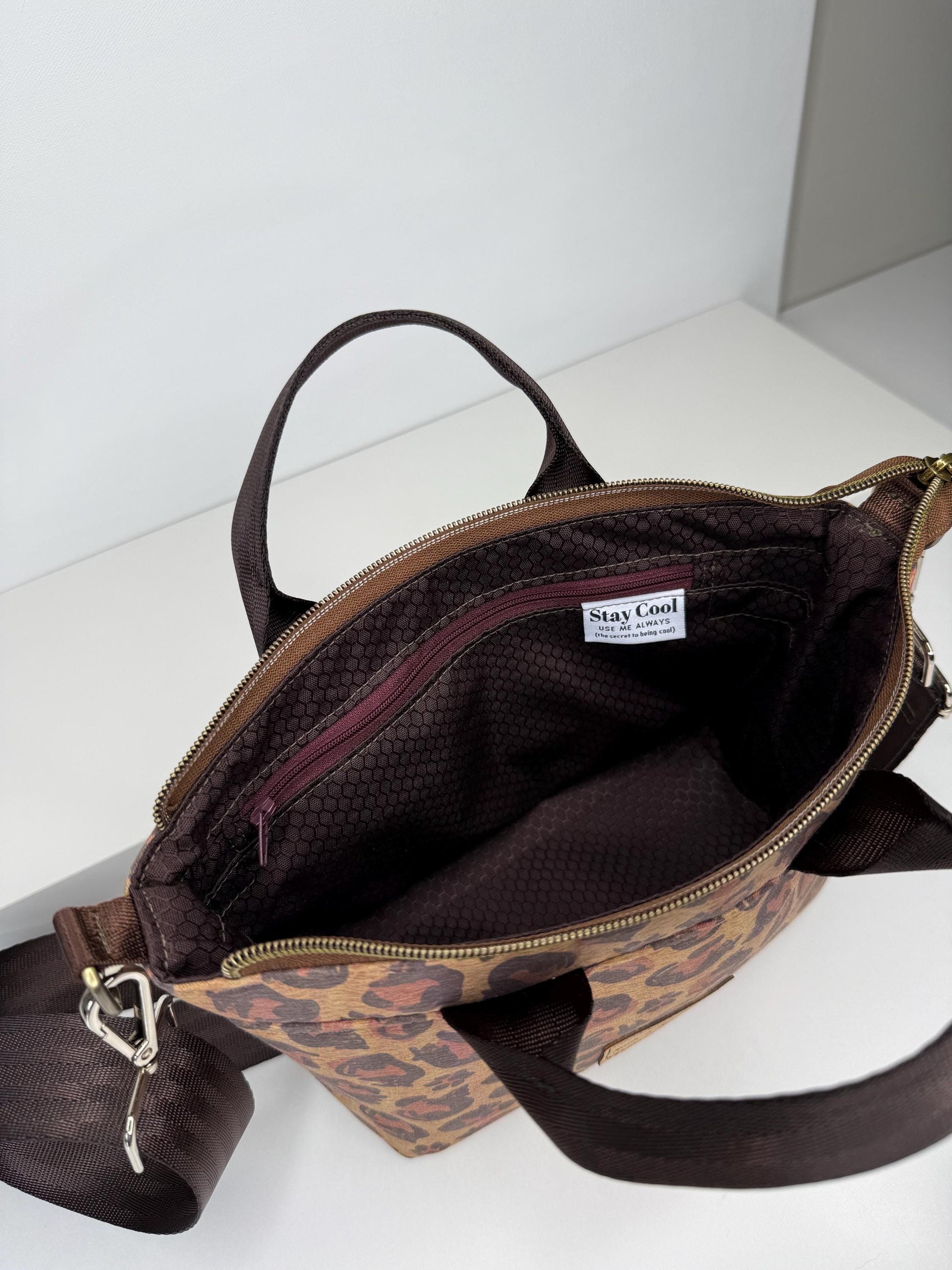 Lazy Leopard Crossbody Bag and Tote Totini (Tot2)