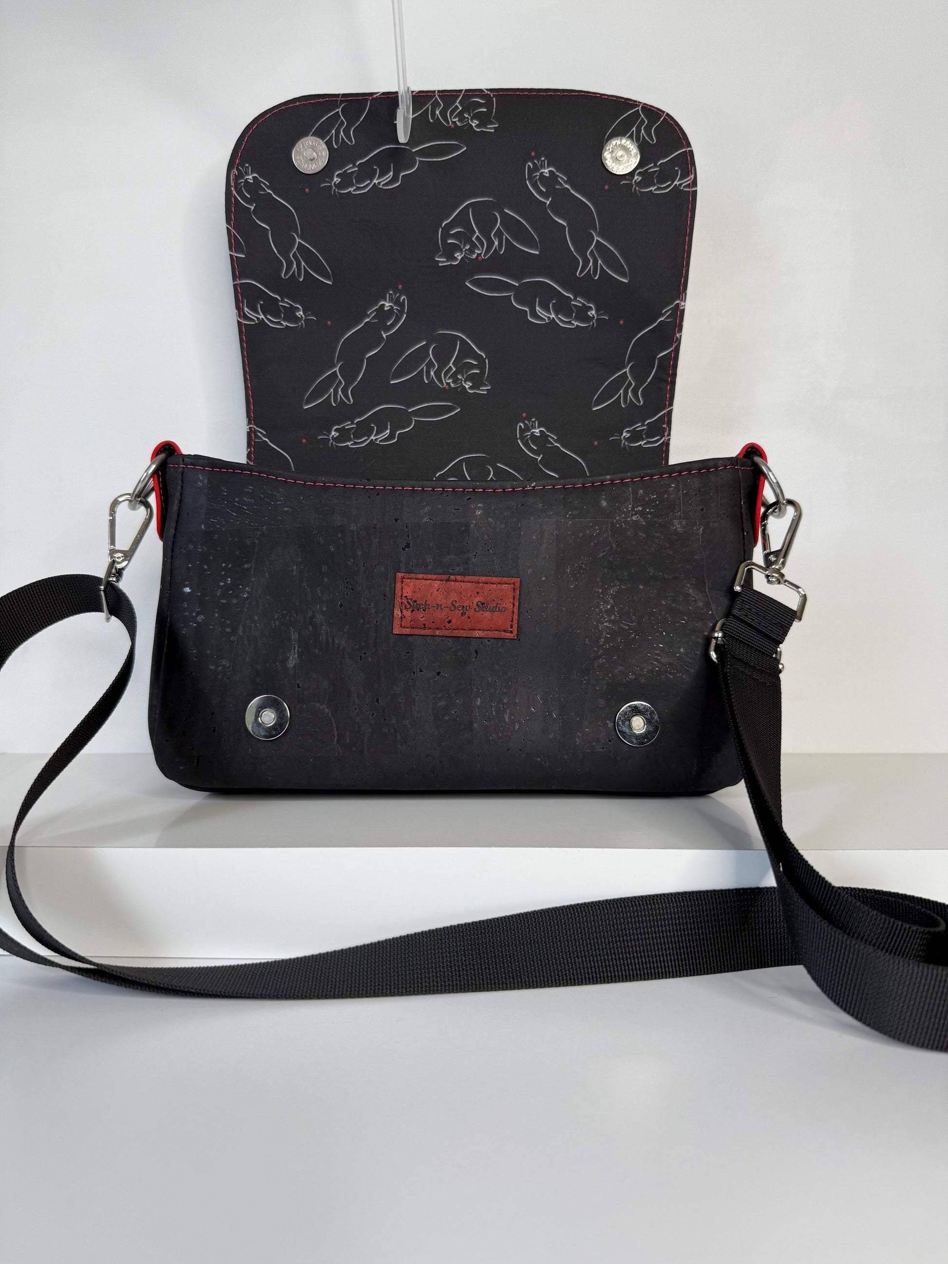Laser Kitty Saddlebag Crossbody Bag Purse