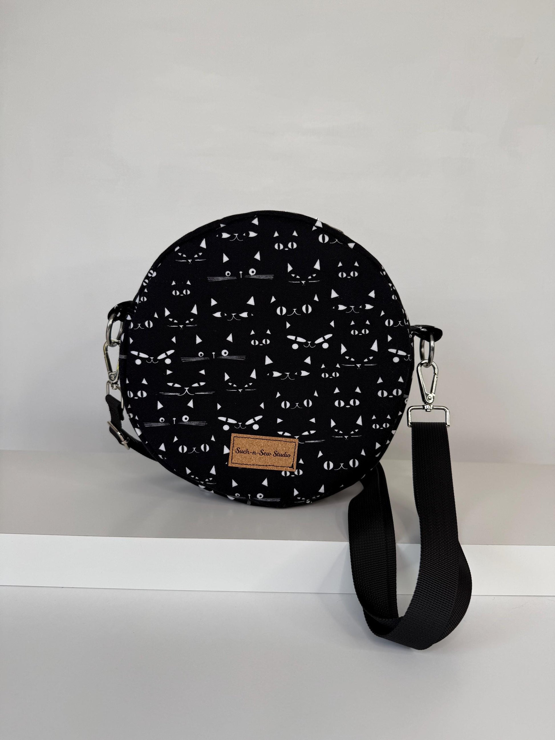 Curious Cats Circle Crossbody Bag Purse