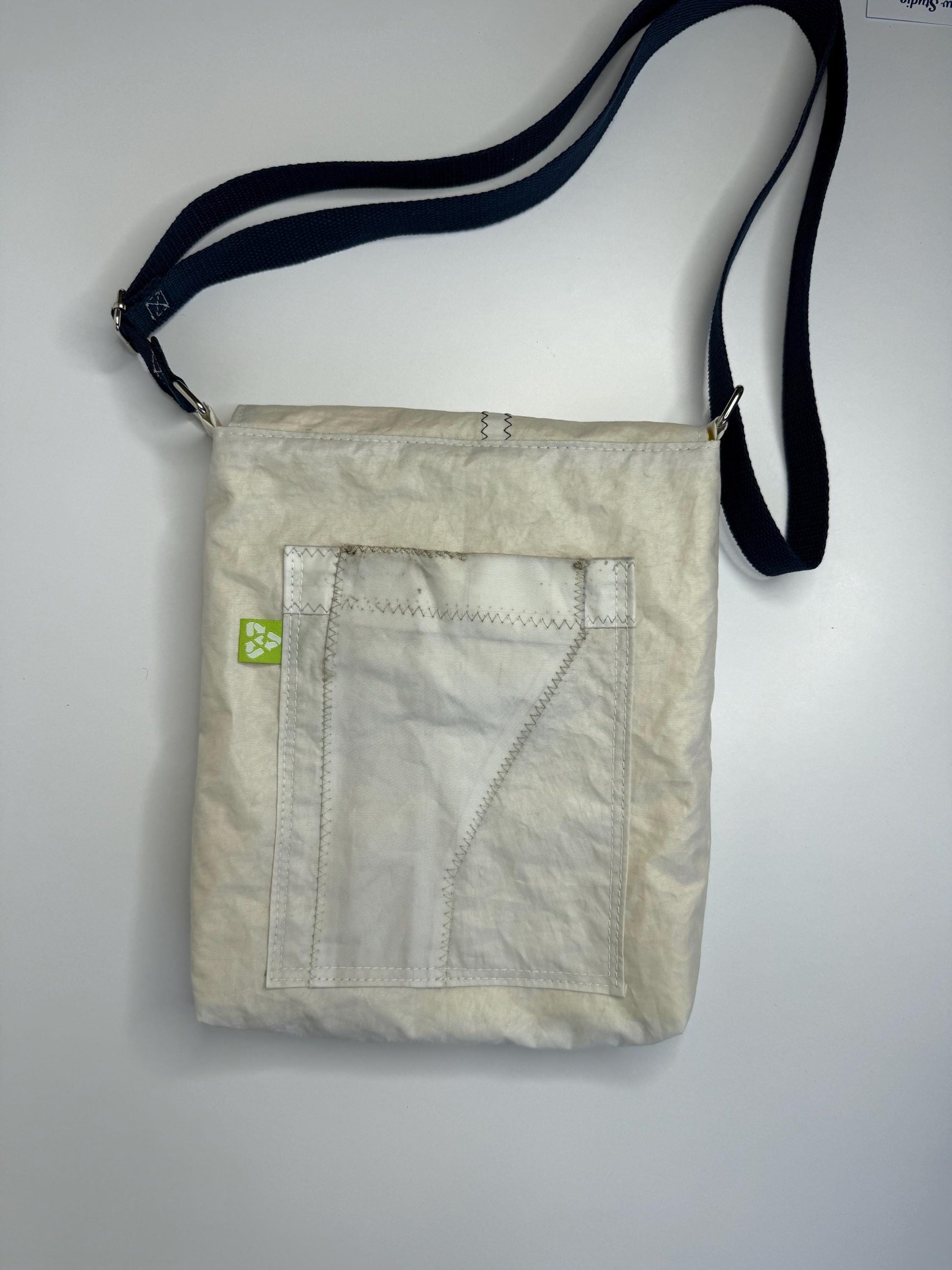 Upcycled Sail Messenger Bag Tote Purse