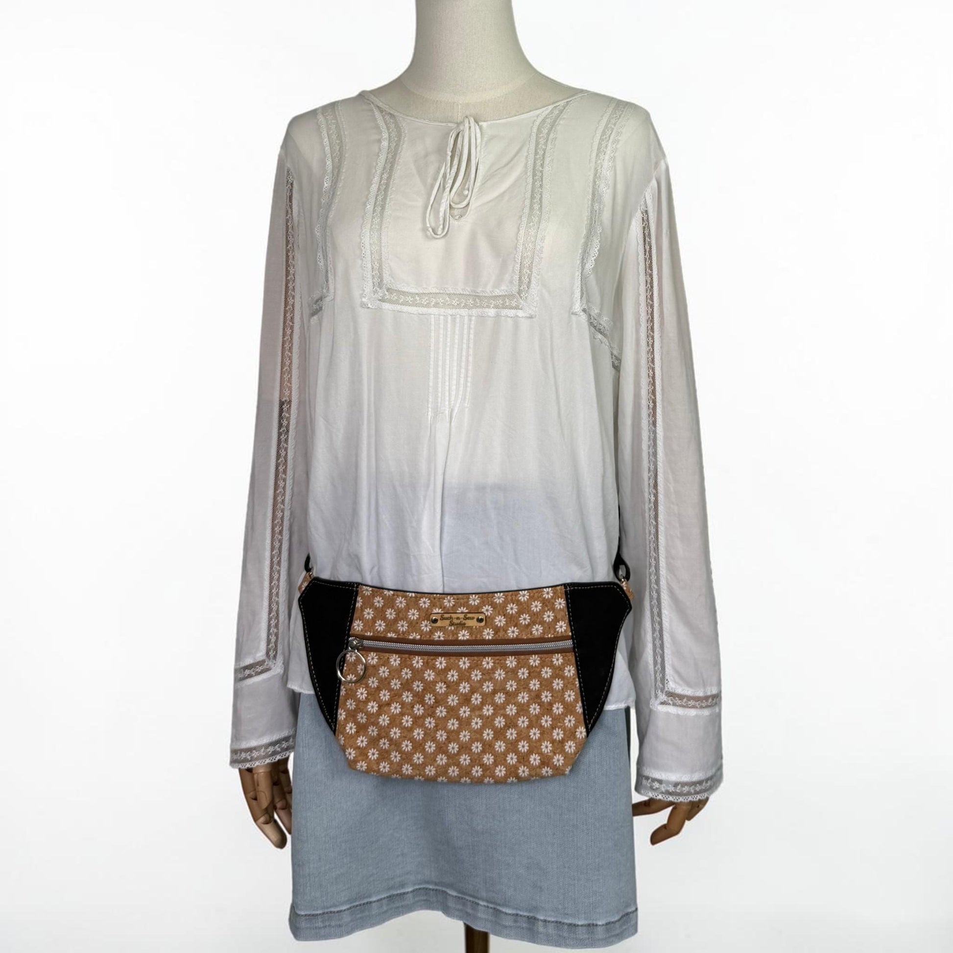 Daisy Cork Sling Bag Belt Bag