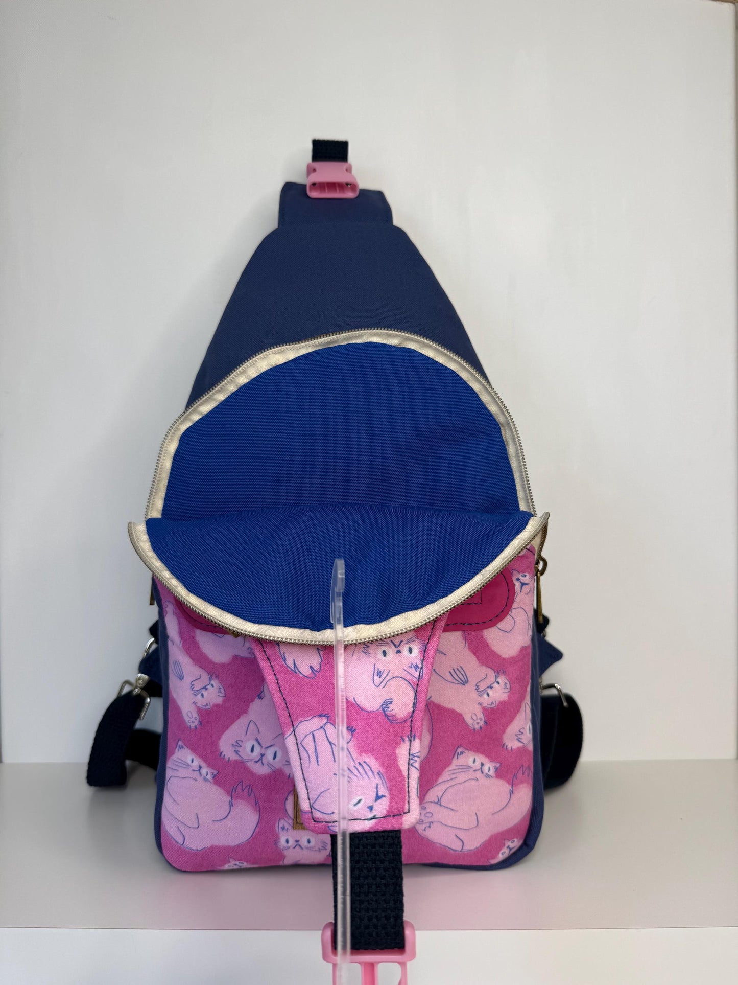 Cotton Candy Kitty Convertible Backpack Crossbody Sling