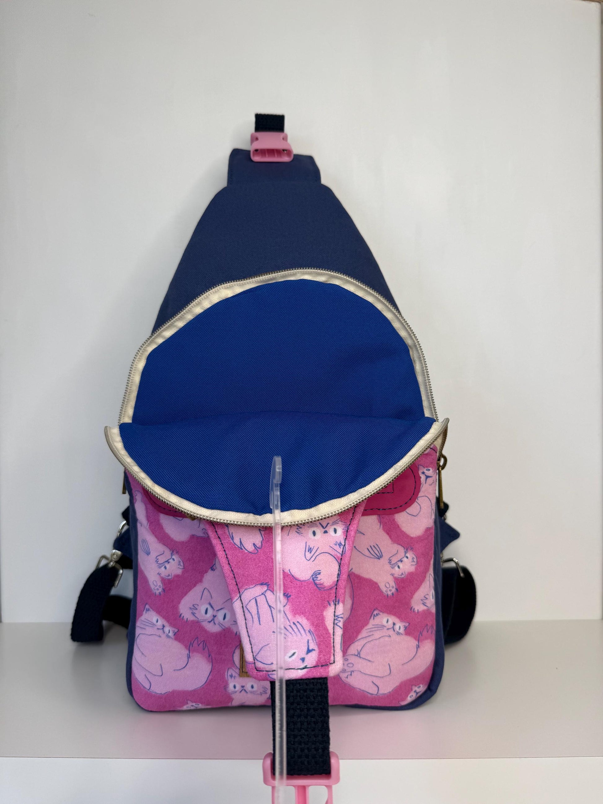 Cotton Candy Kitty Convertible Backpack Crossbody Sling