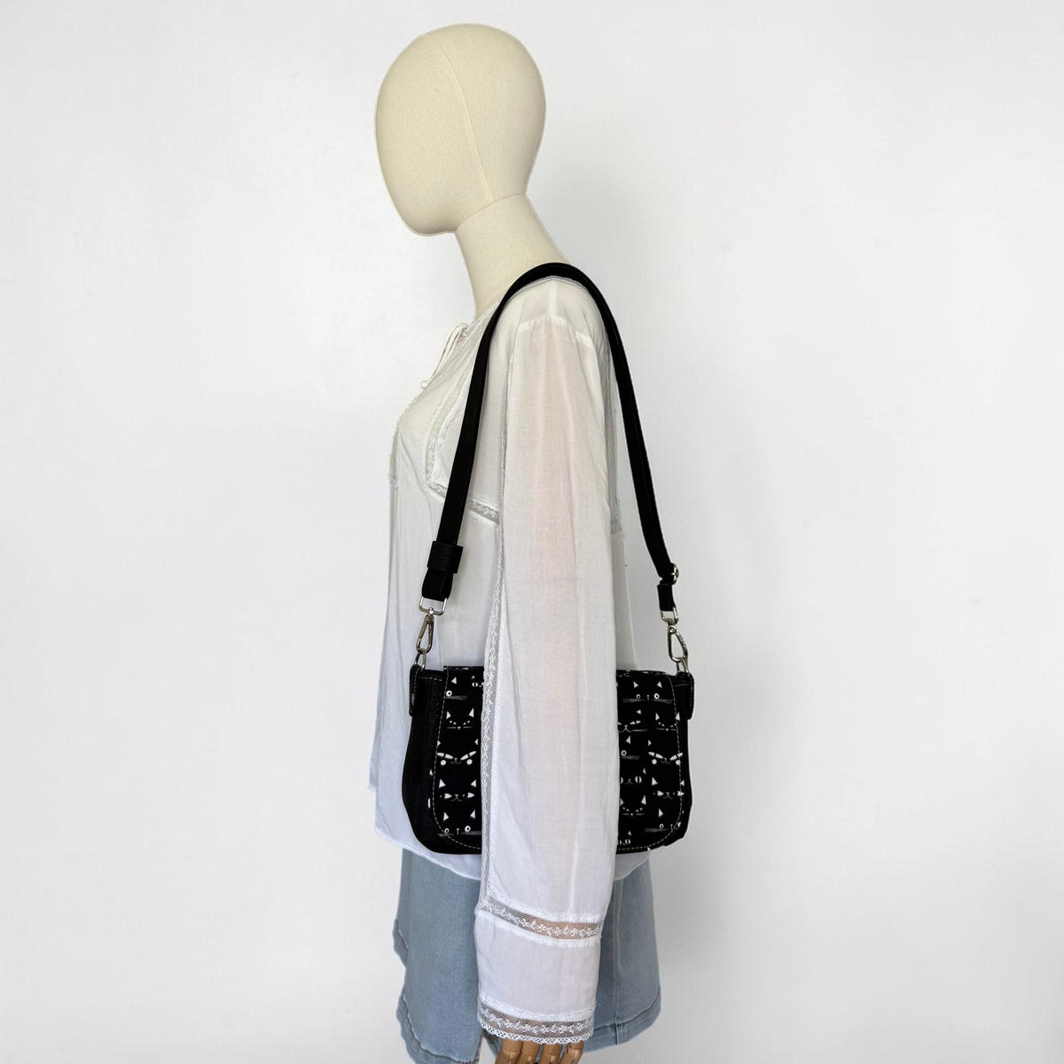 Sneaky Cats Saddlebag Crossbody