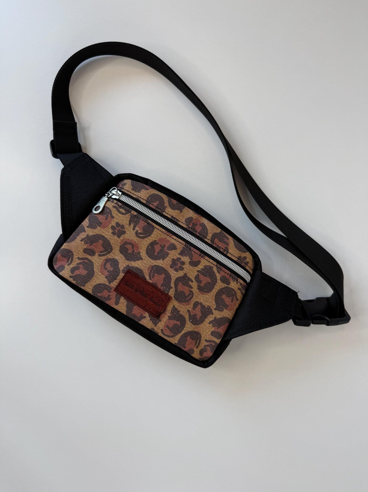 Lazy Leopard Sling Bag Waist Fanny Pack