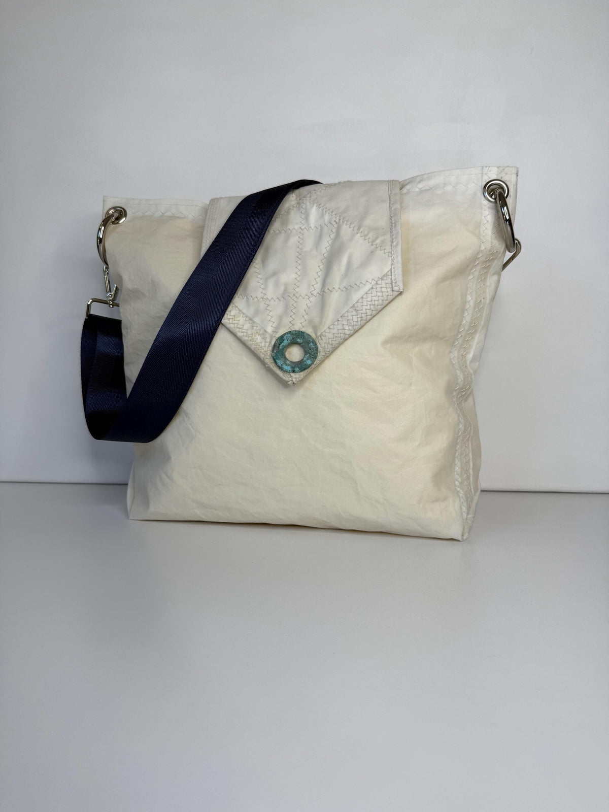 Upcycled Sail Messenger Bag Tote Purse