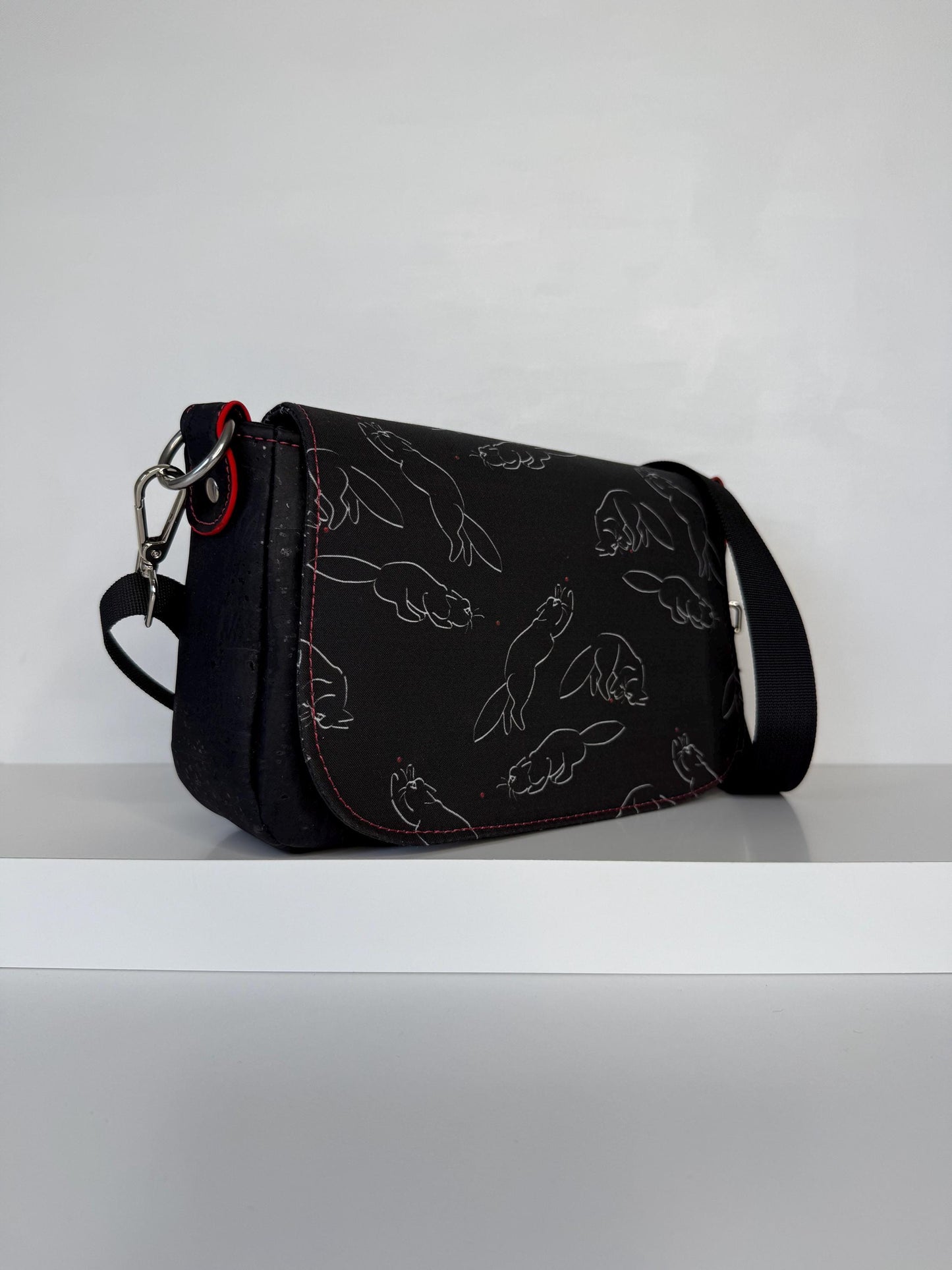 Laser Kitty Saddlebag Crossbody Bag Purse