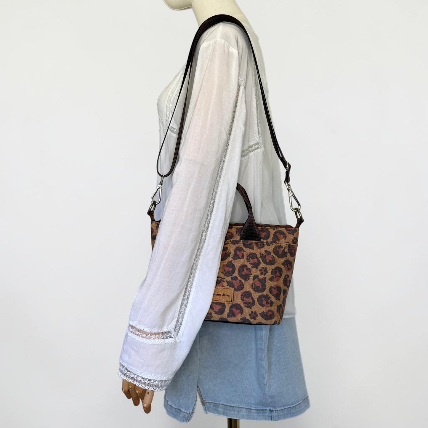 Lazy Leopard Crossbody Bag and Tote Totini (Tot2)