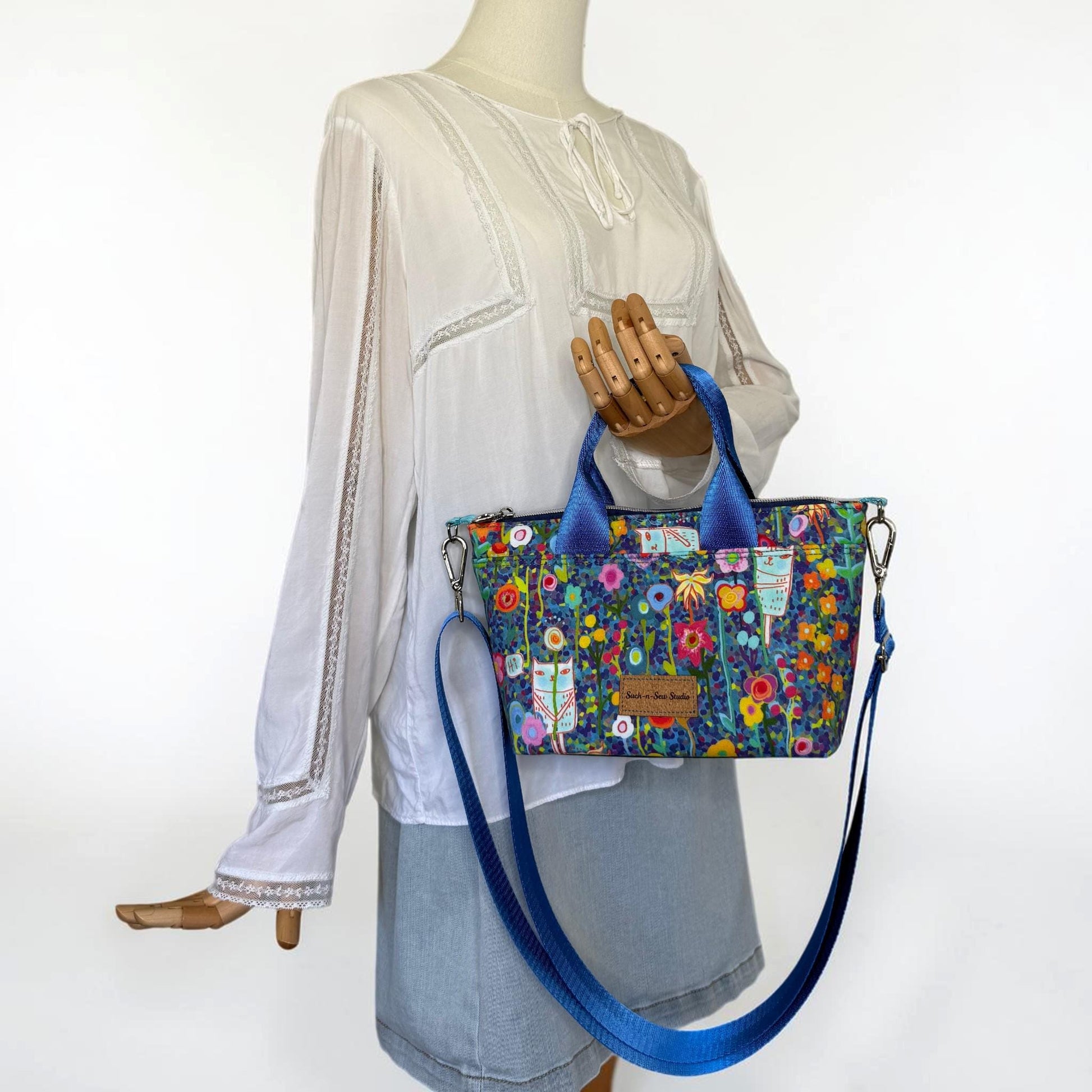 Bashful Cat Crossbody Bag and Tote Totini