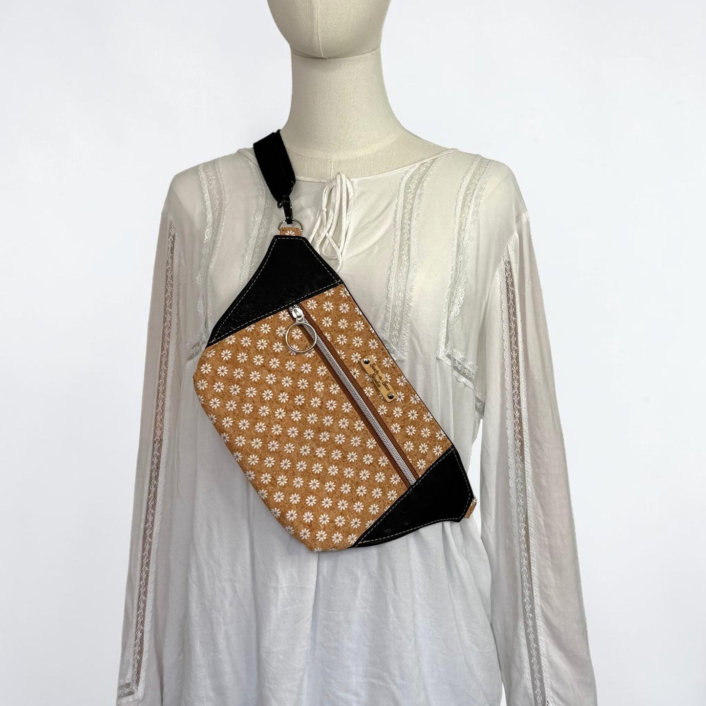 Daisy Cork Sling Bag Belt Bag