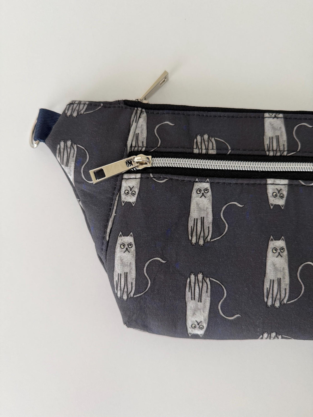 Grumpy Grey Cat Sling Bag Belt Bag