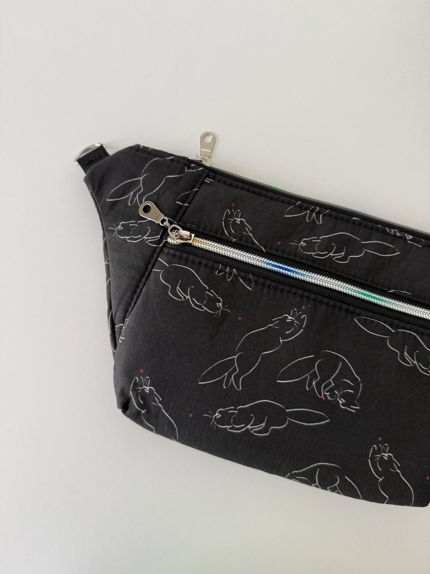 Cat Chasing a Red Dot Sling Bag Belt Bag