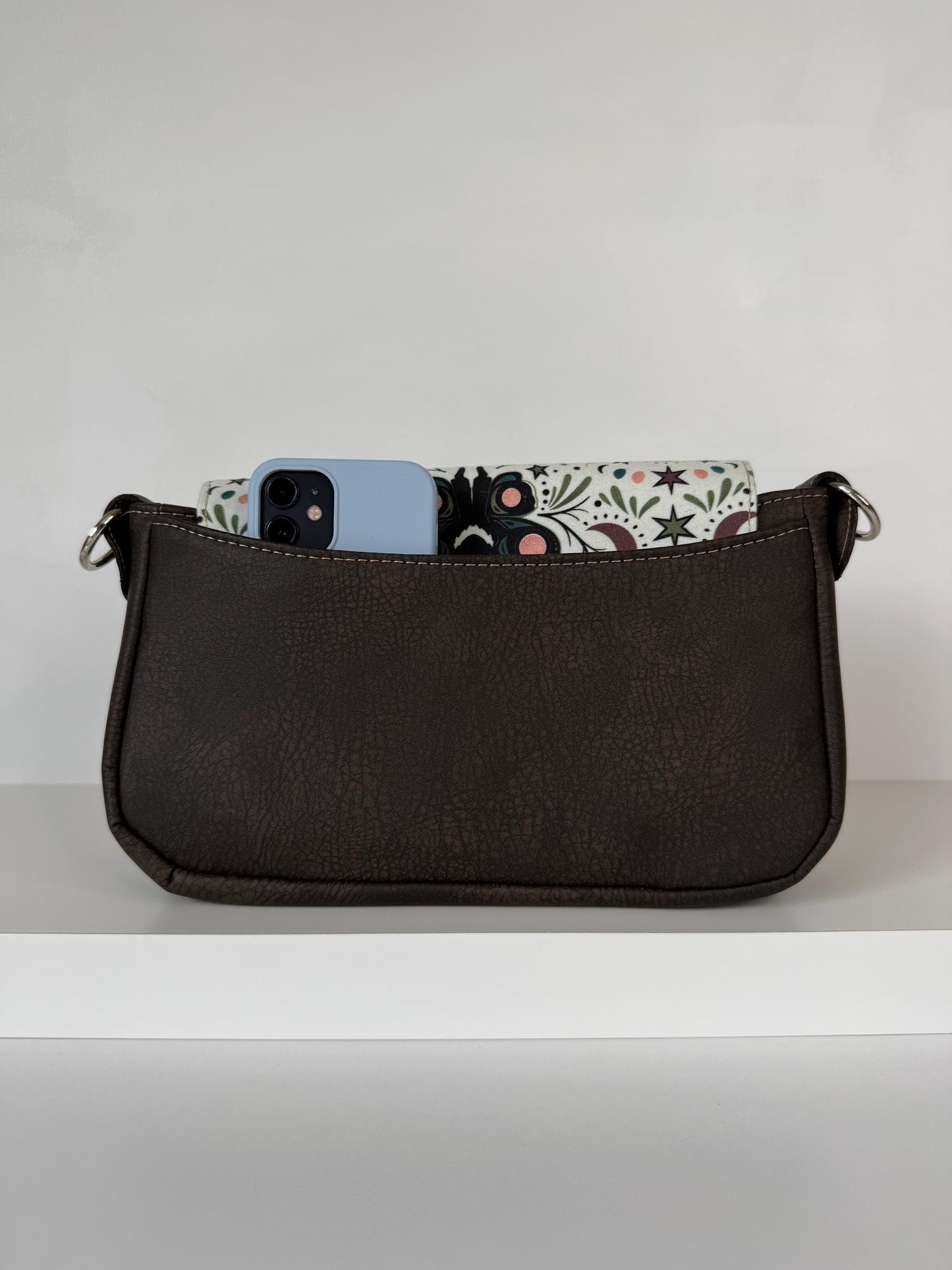 Mothman Folk Damask Saddlebag Crossbody