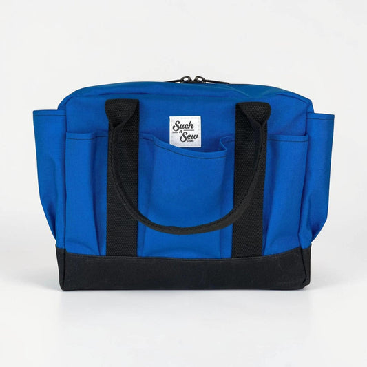 Heavy Duty Waxed Canvas Tool Bag: Cordura Garden Tote with Pockets