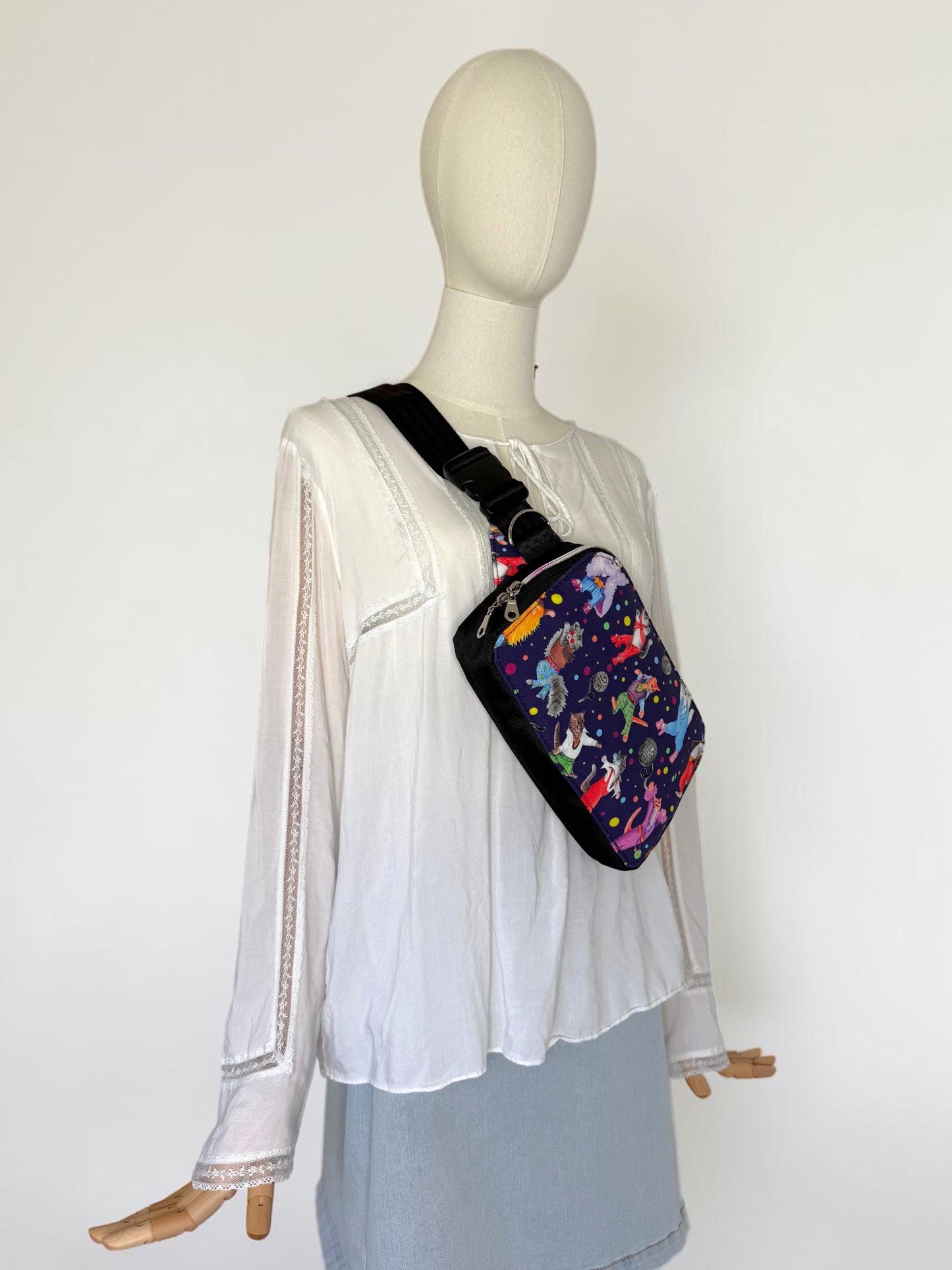 Kitty Disco Sling Bag Waist Fanny Pack
