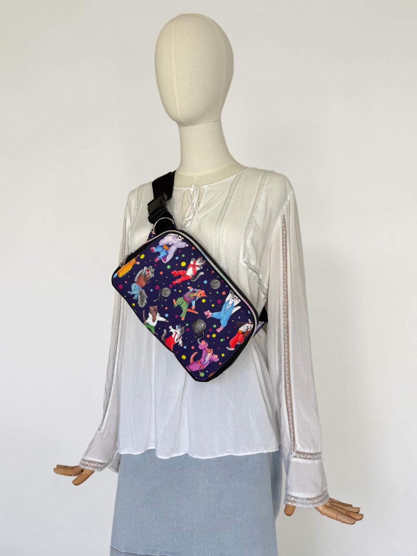 Kitty Disco Sling Bag Waist Fanny Pack