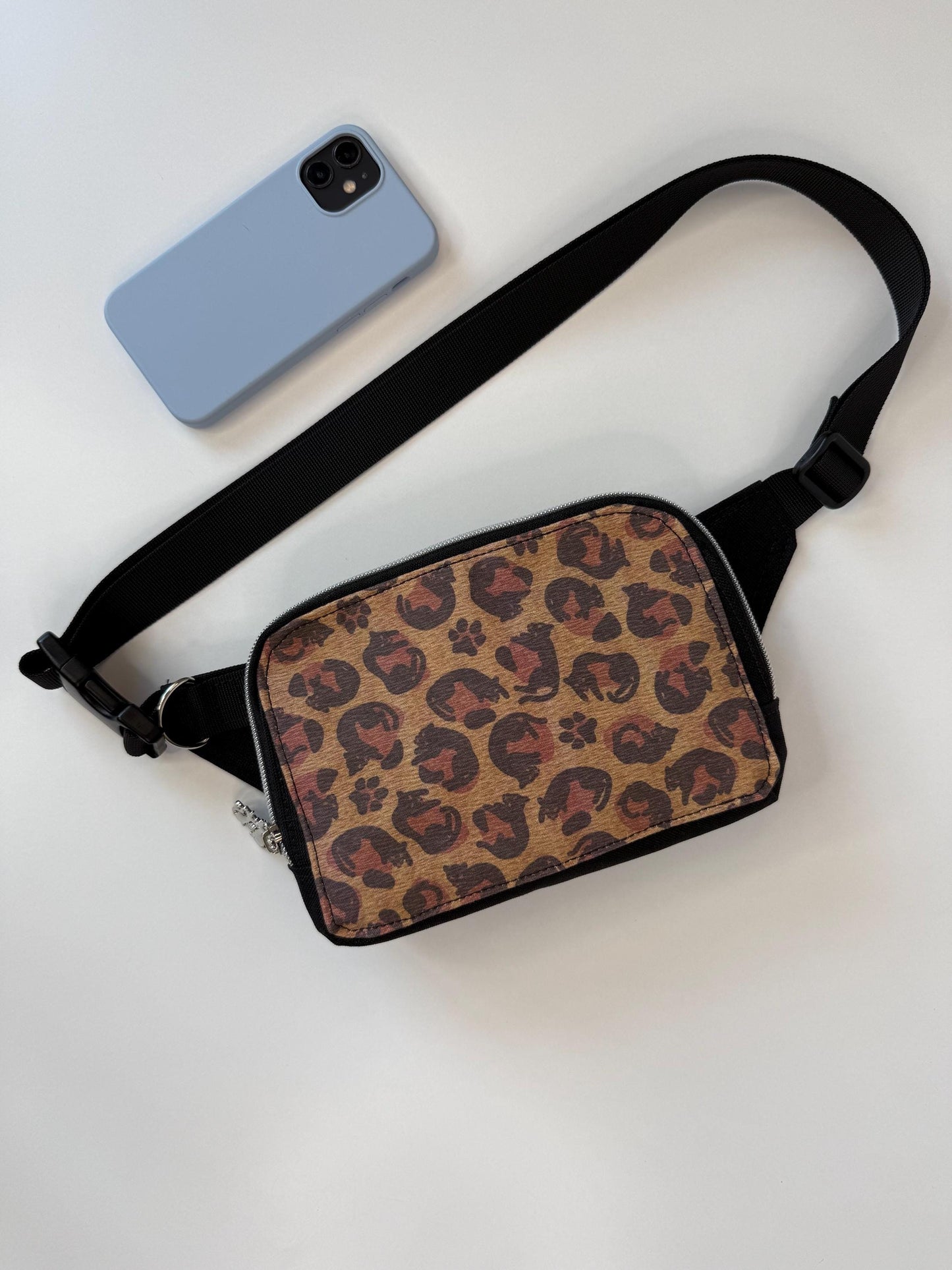 Lazy Leopard Sling Bag Waist Fanny Pack
