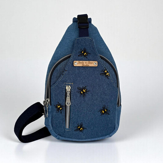 Denim Busy Bee Mini Sting Bag