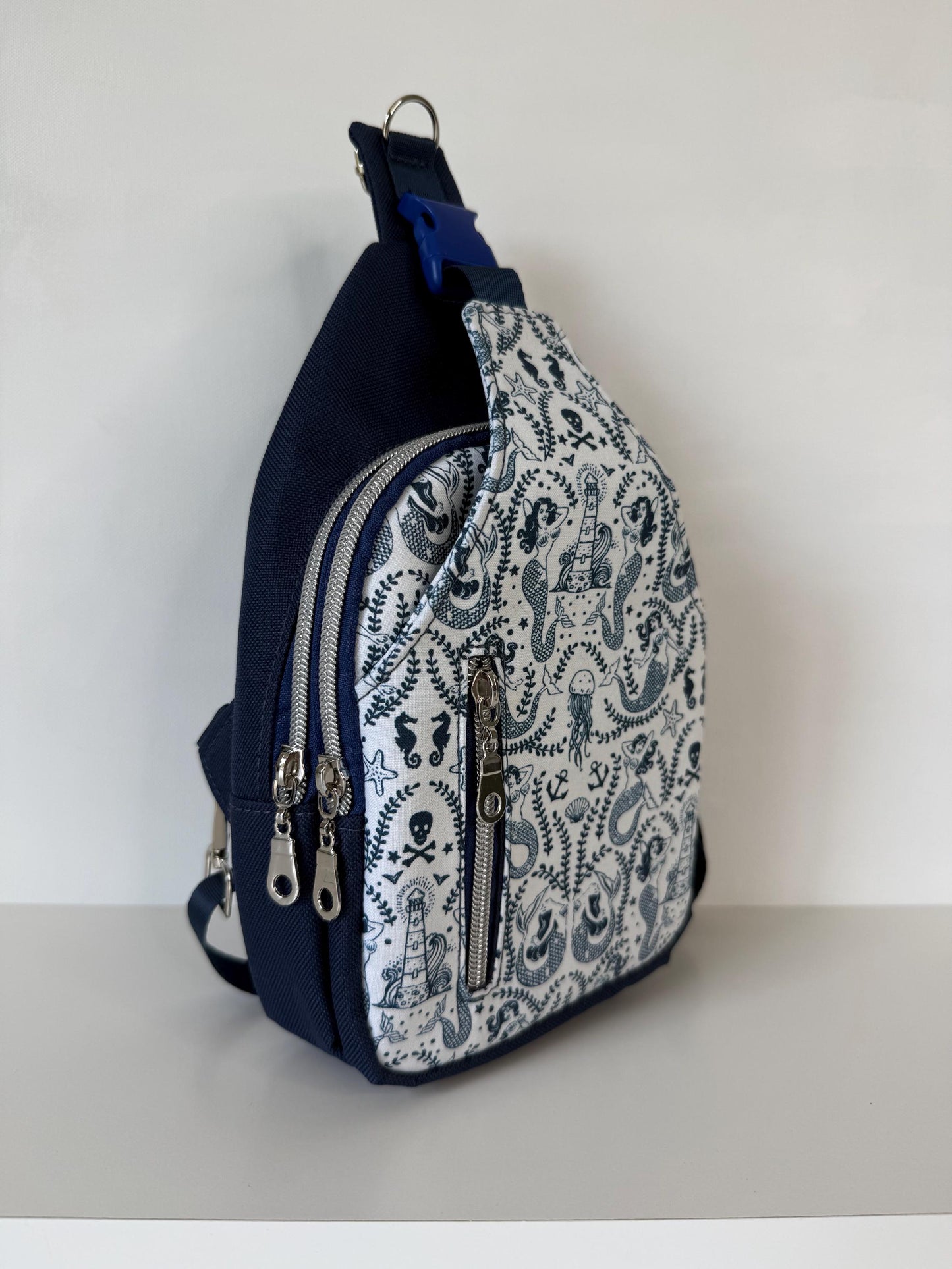 Mermaid Damask Sling Bag Surprisingly Spacious