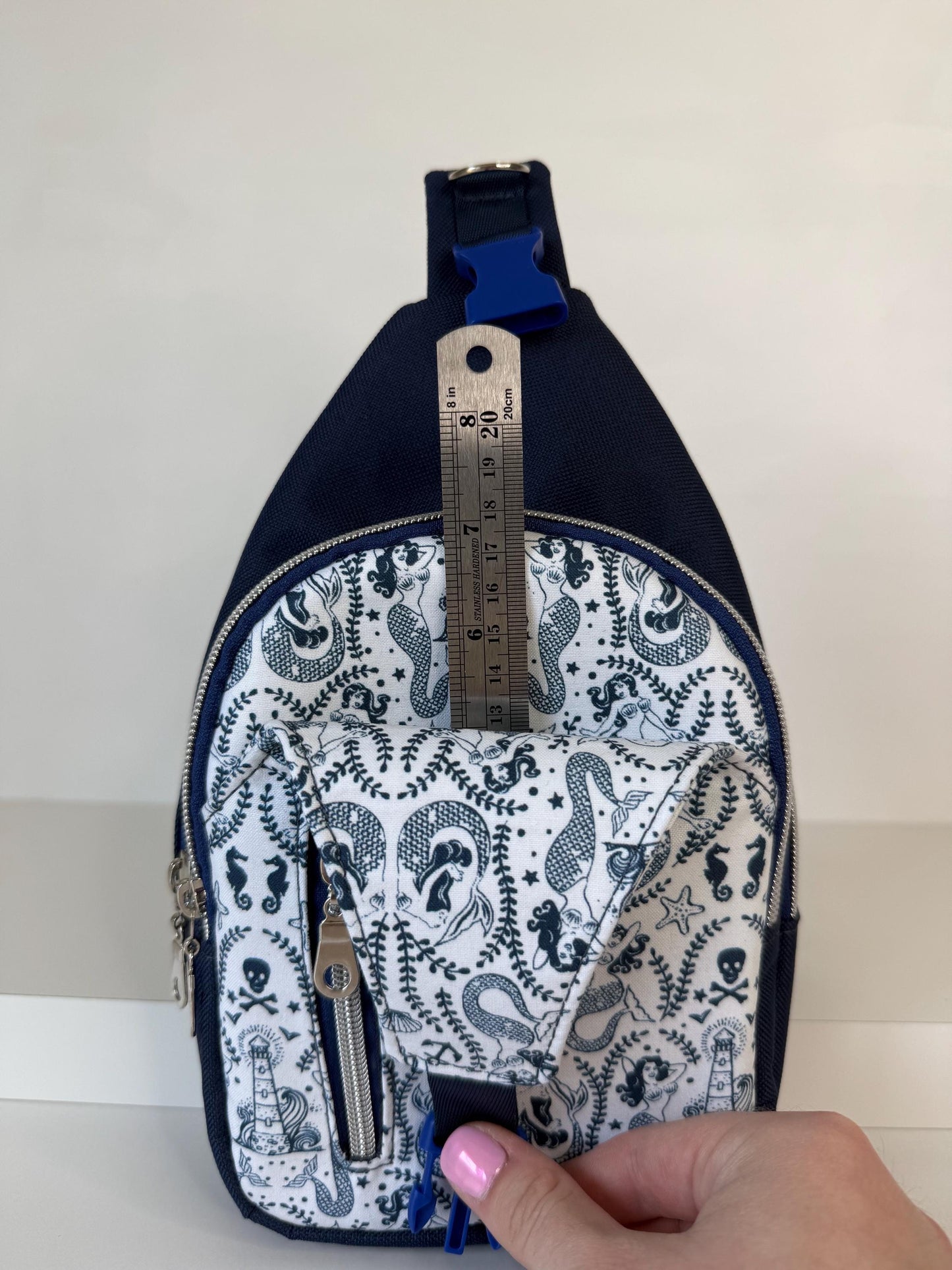 Mermaid Damask Sling Bag Surprisingly Spacious