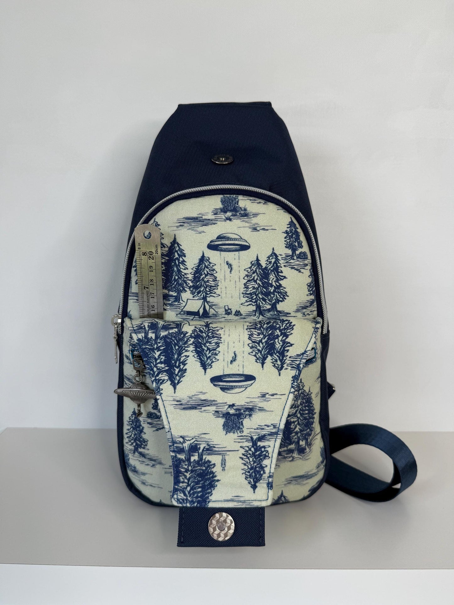 Alien Abduction Sling Bag Crossbody Retro Style