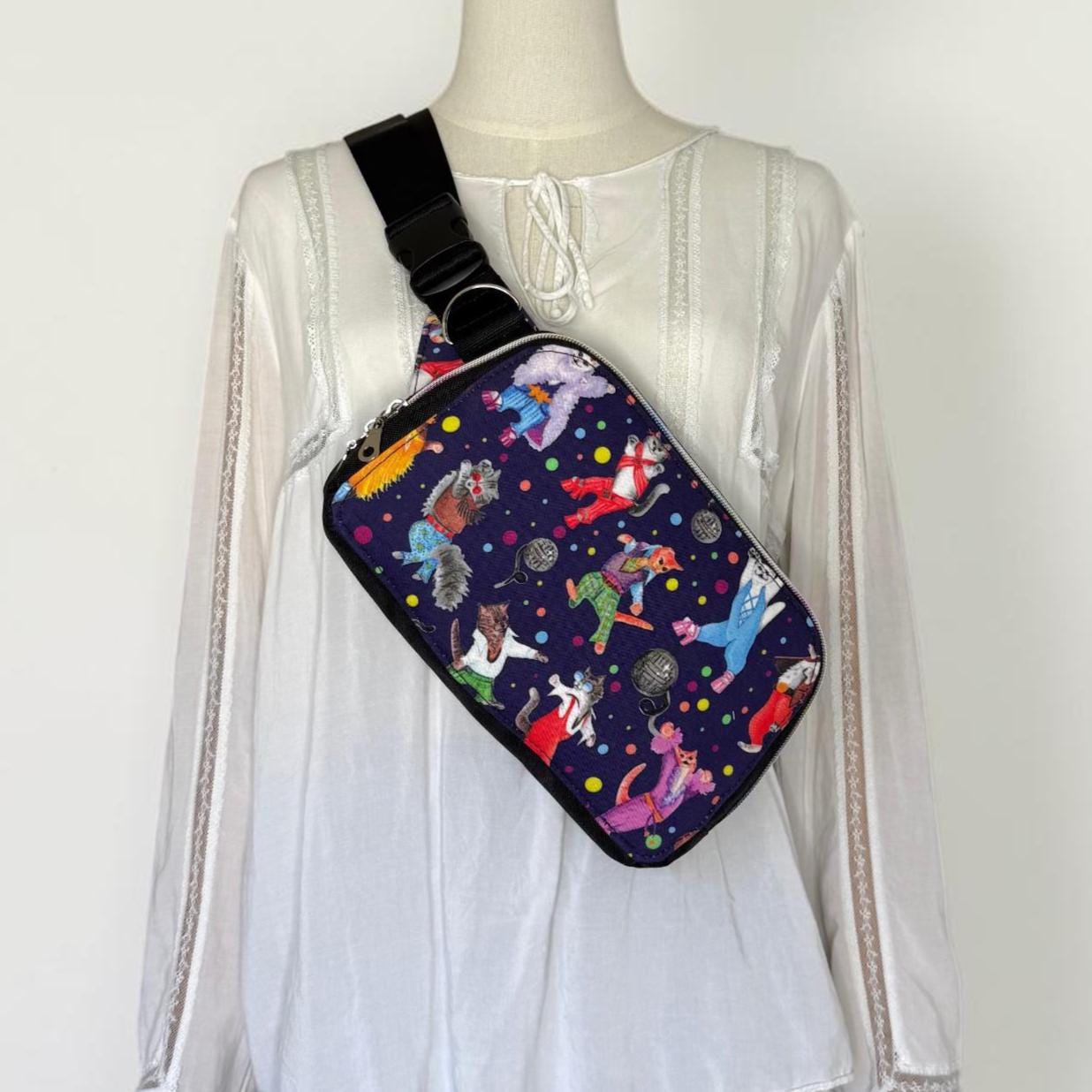 Kitty Disco Sling Bag Waist Fanny Pack