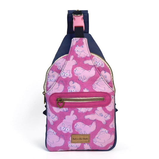 Cotton Candy Kitty Convertible Backpack Crossbody Sling