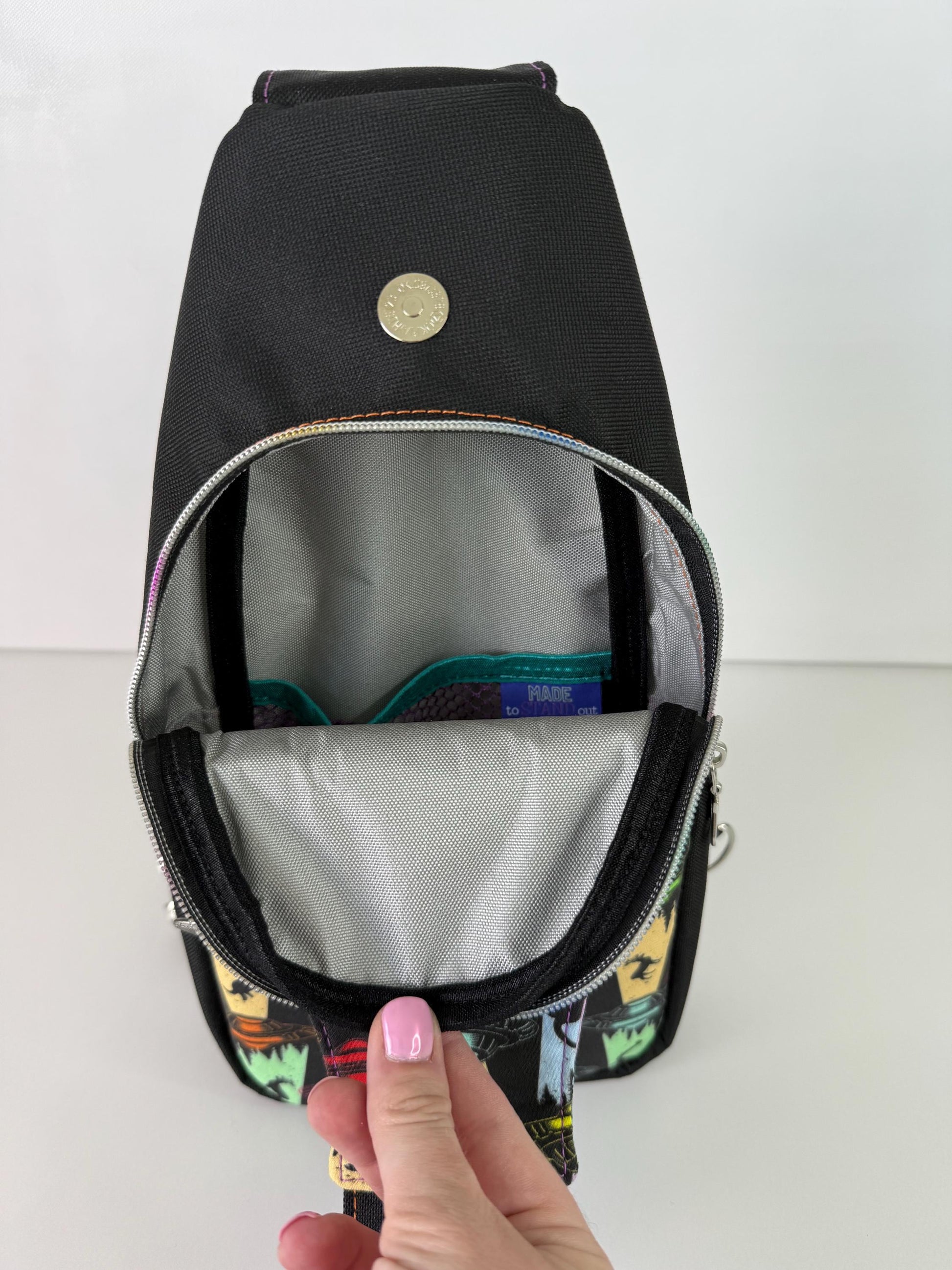Cryptid Abduction Sling Bag Crossbody Retro Style