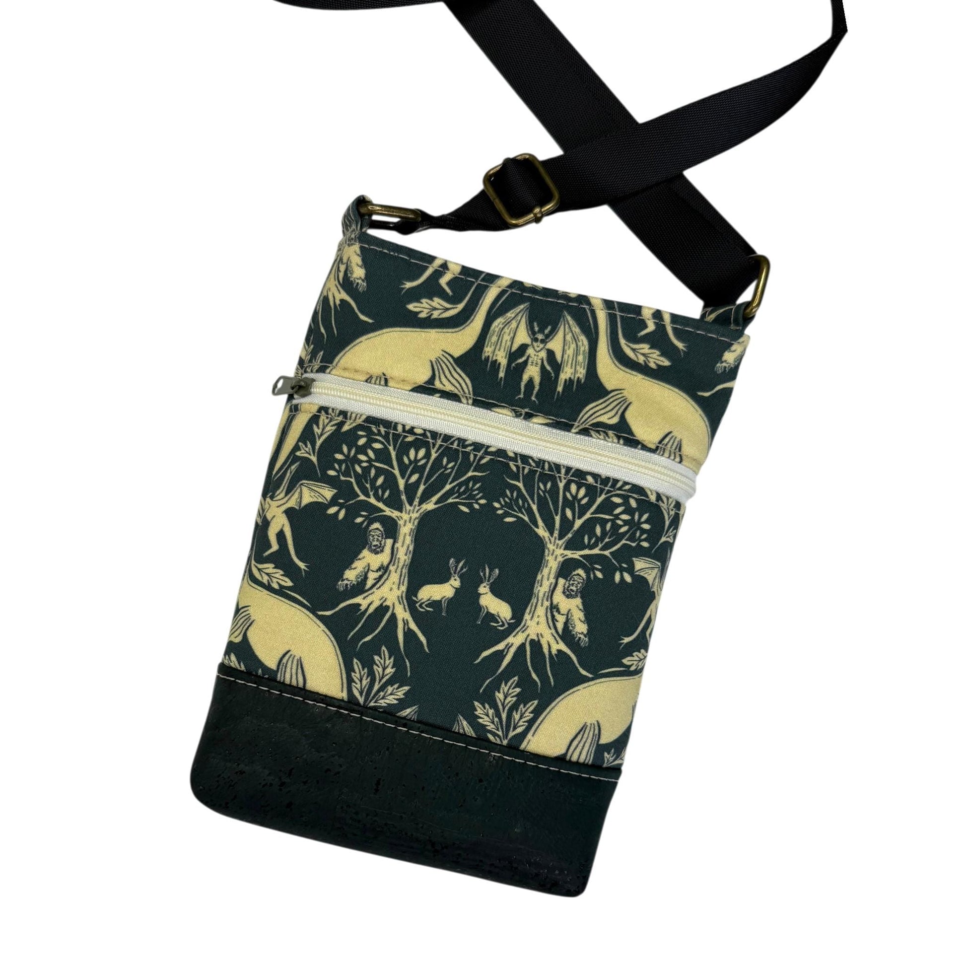 Cryptids Compact Crossbody with Bigfoot, Nessie, Jackalope, and Mothman