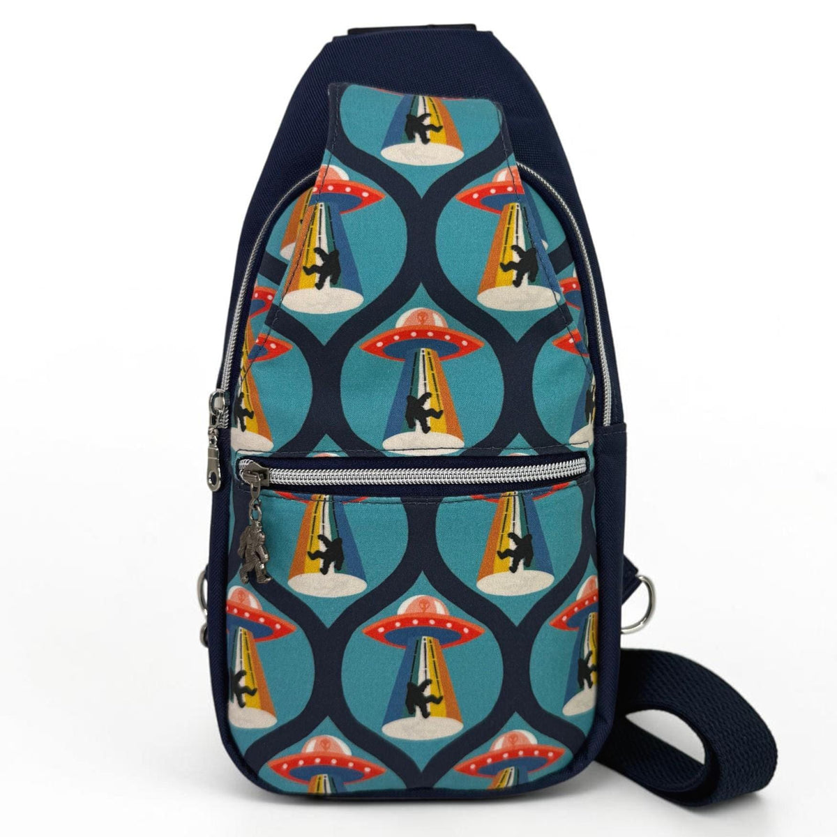 Bigfoot Abduction Retro Style Sling Bag
