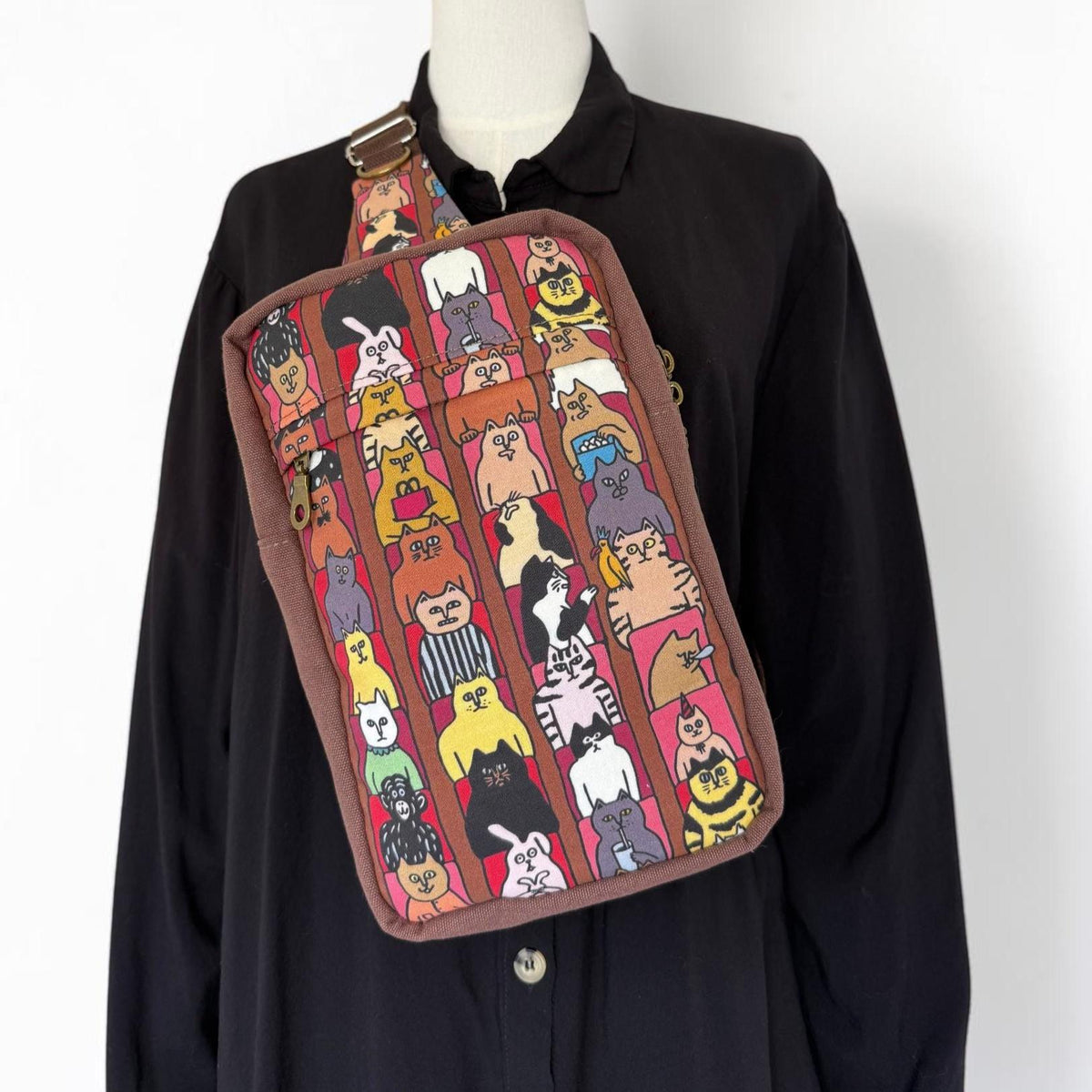 Cats at the Cinema Sandhill Sling Bag