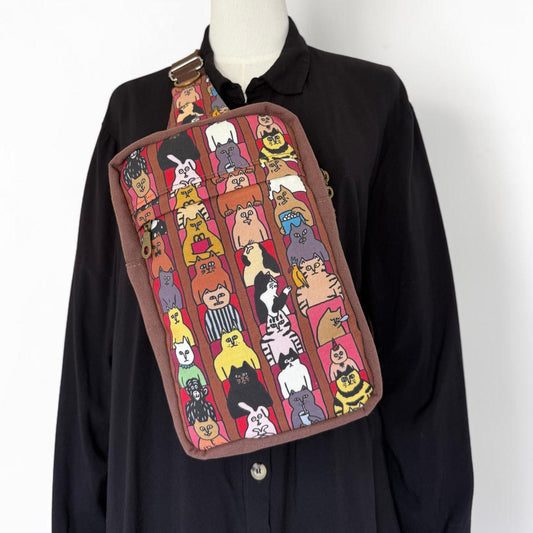 Cats at the Cinema Sandhill Sling Bag